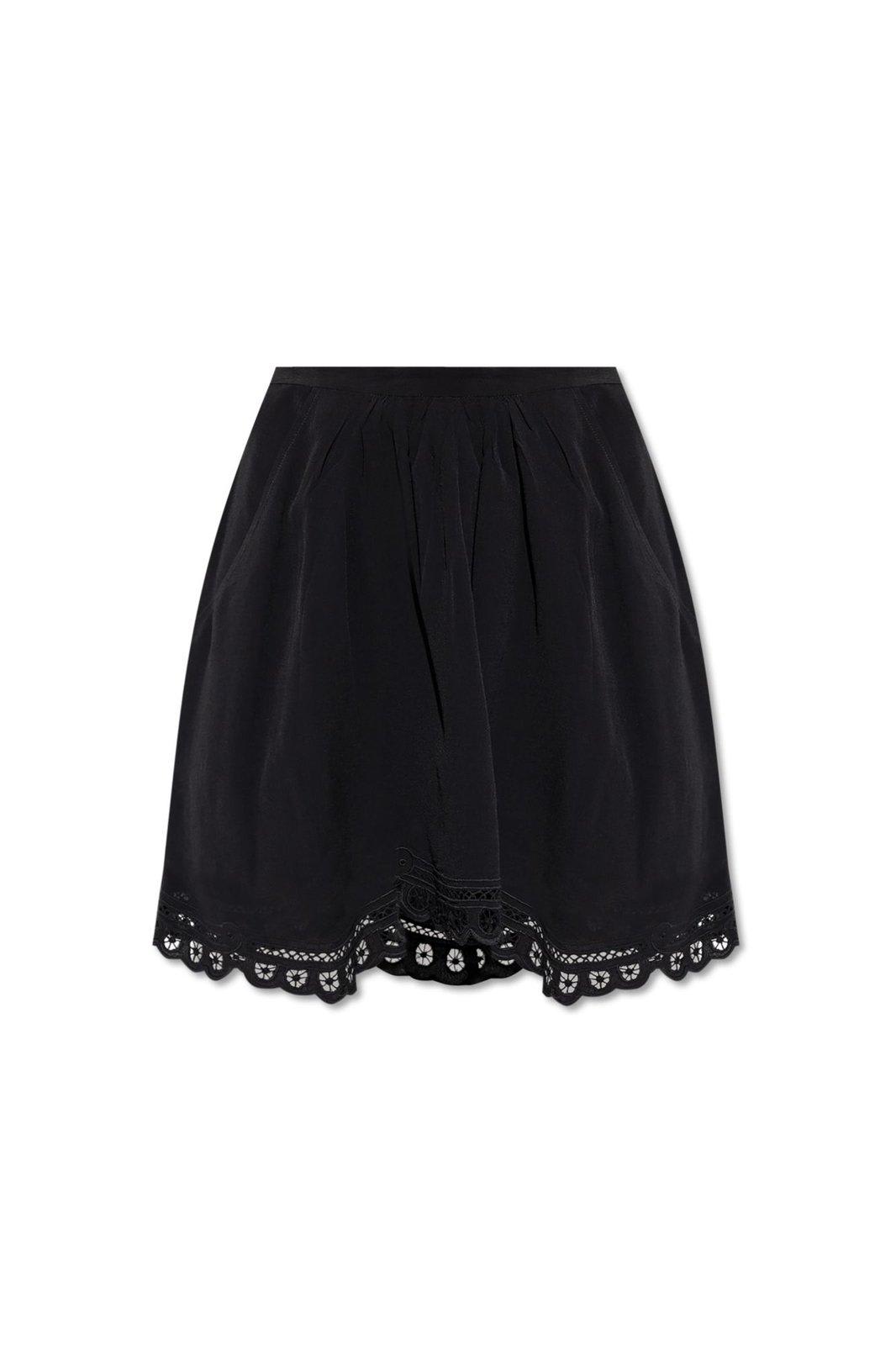 Marant Étoile Embroidered-trimmed Mini Skirt