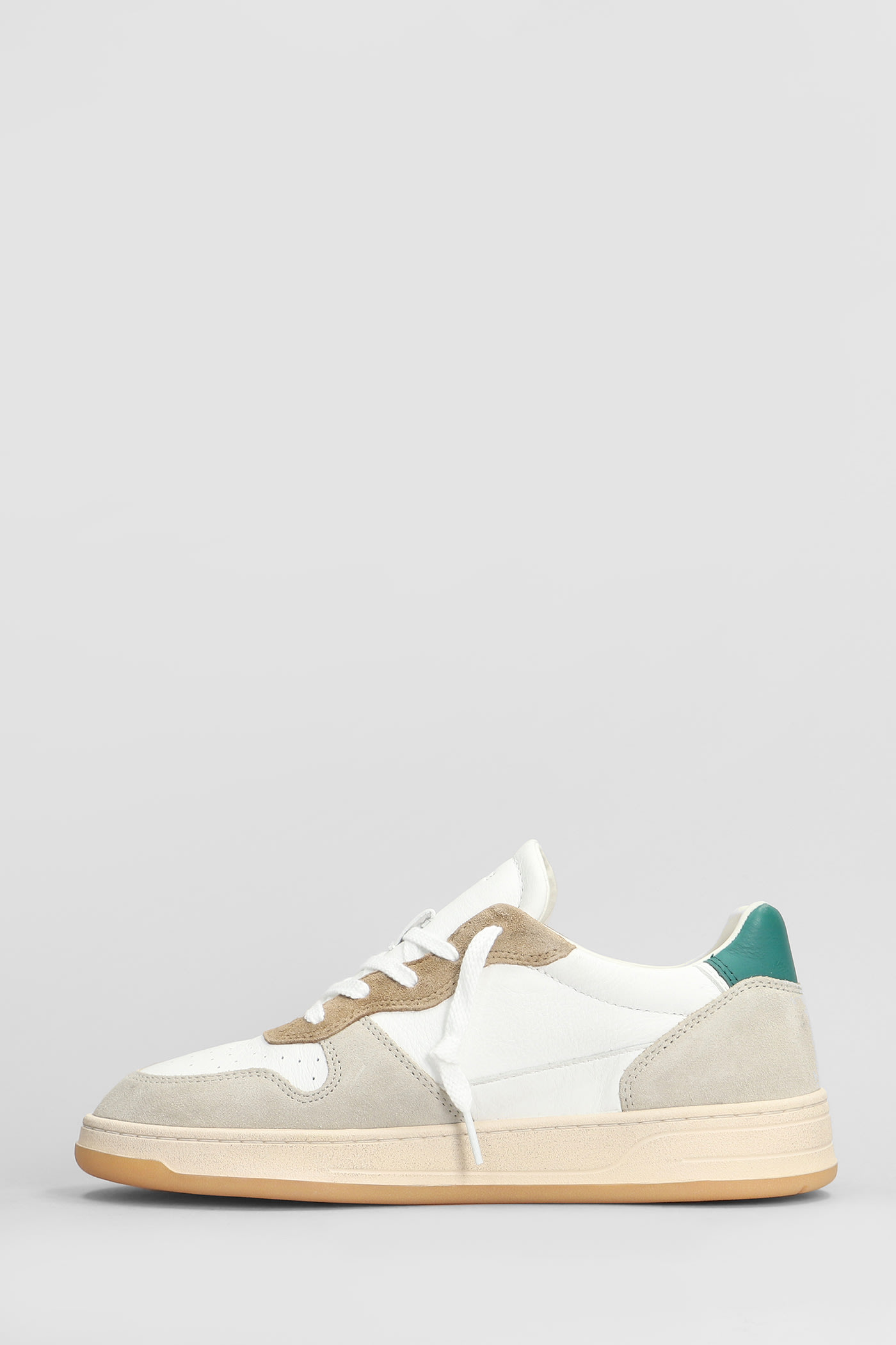 Shop Date Court 2.0 Sneakers In White Suede And Leather