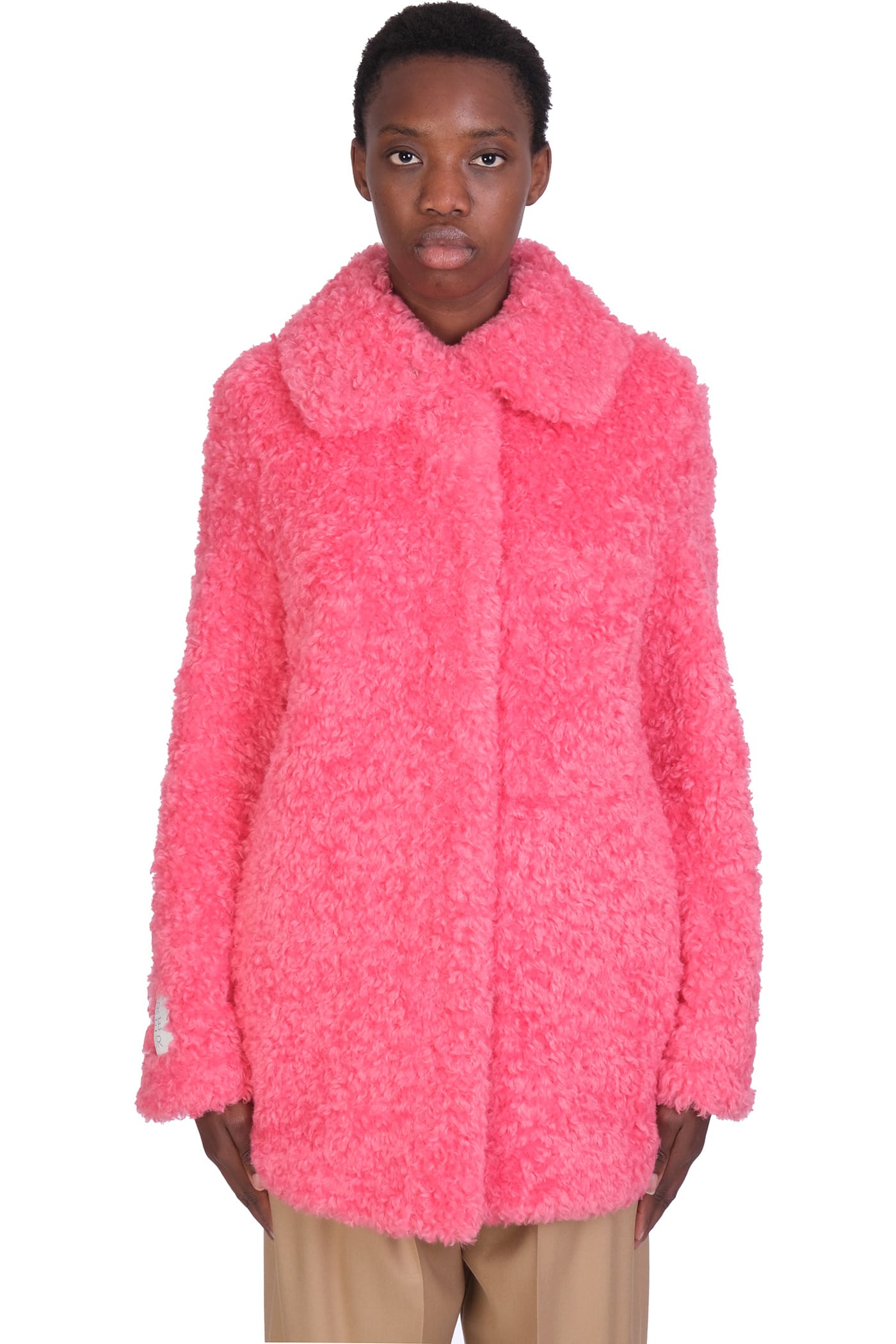 Stella McCartney Kyla Coat In Rose-pink Polyester