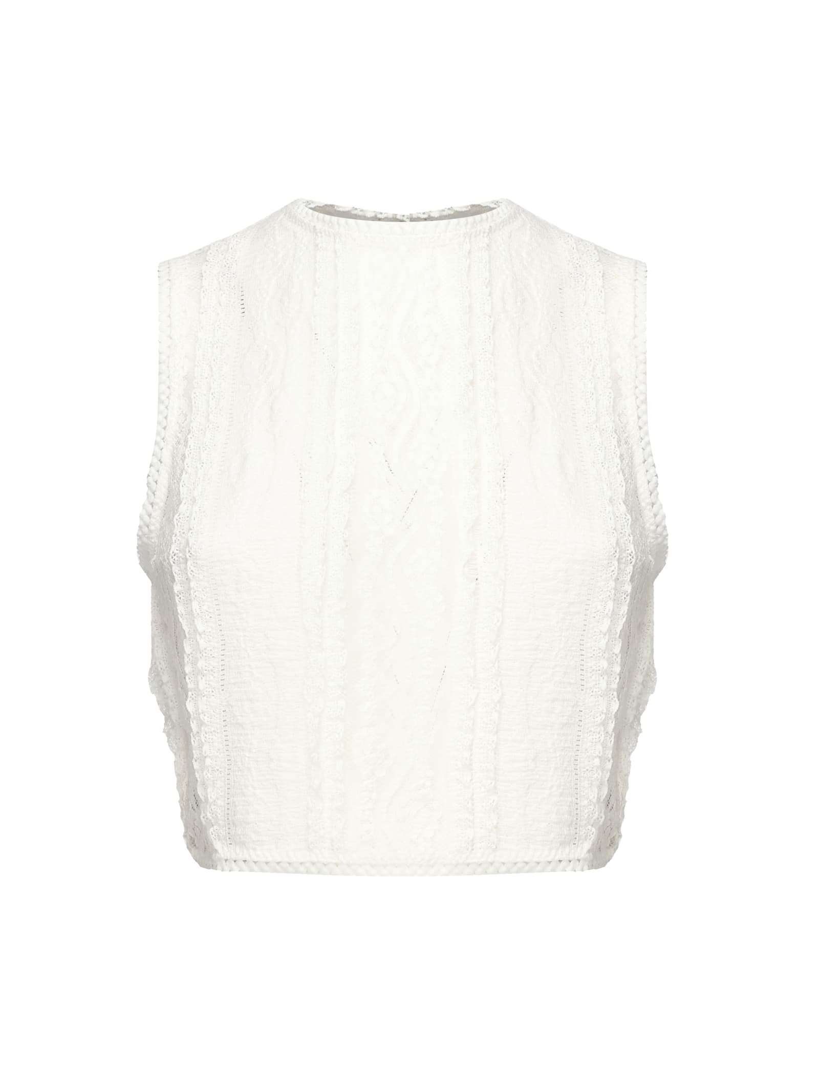 Charo Ruiz Asteria Top In White