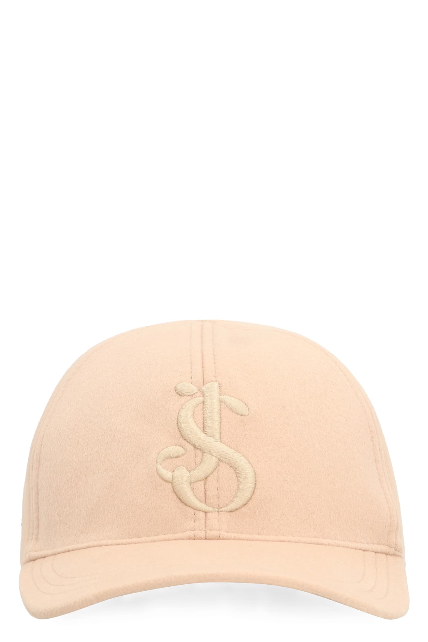 Shop Jil Sander Logo Baseball Cap In Sand