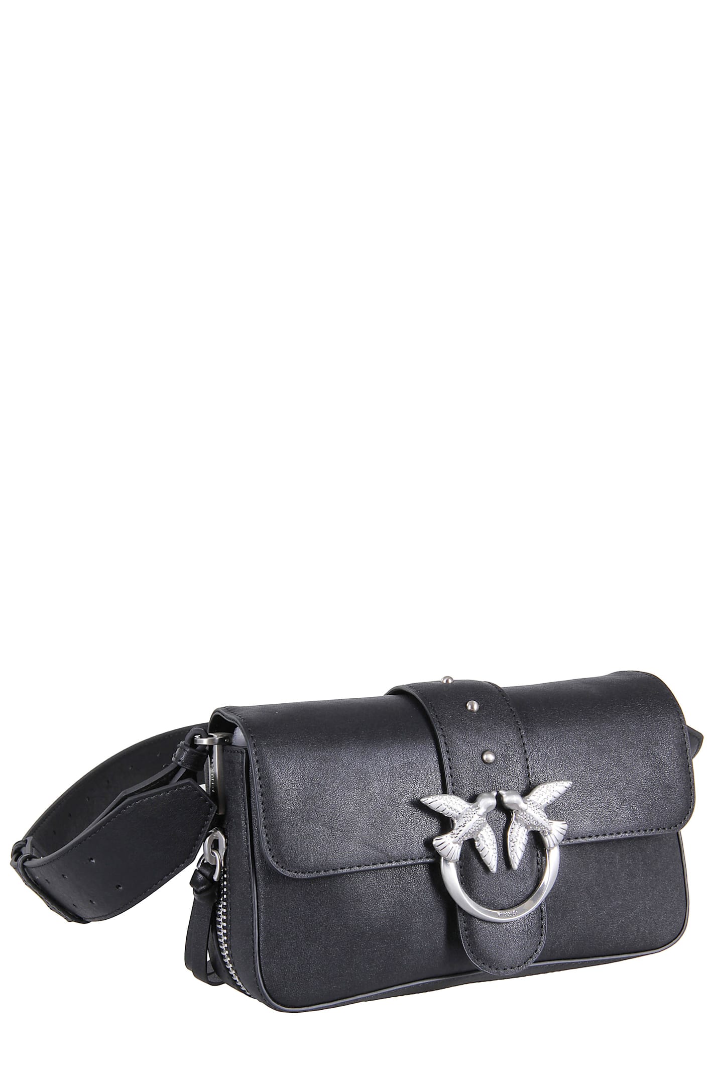 Pinko Love One Slouchy Zip Mini In Black