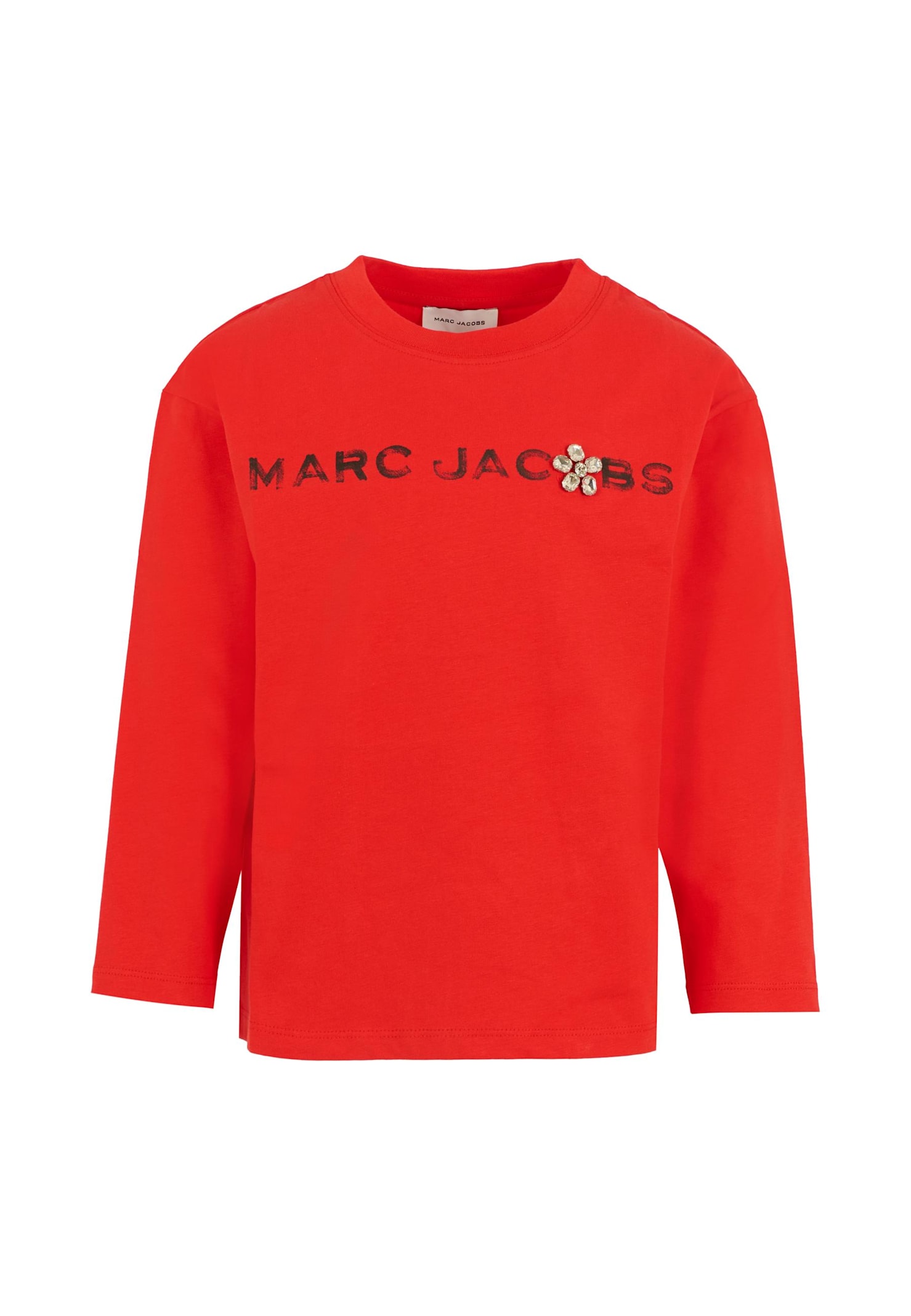 Marc Jacobs Red T-shirt For Girl With Logo In Red