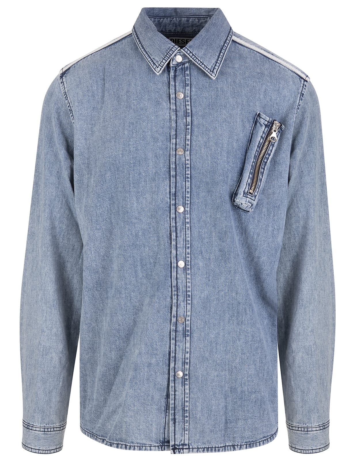 Diesel Man Light Blue Tuyman Shirt | Smart Closet