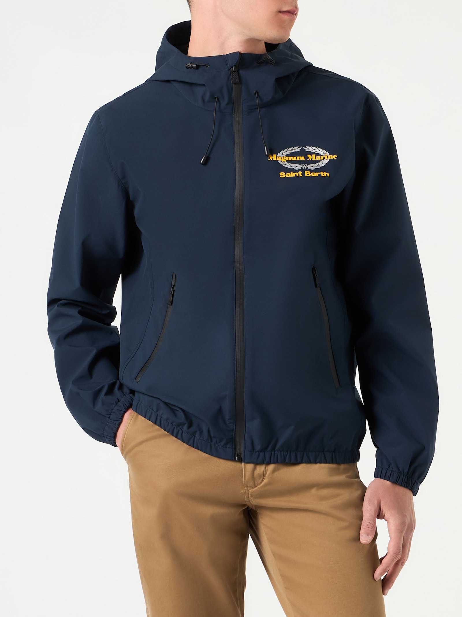 Man Hooded Lightweight Windbraker Magnum Marine Special Edition