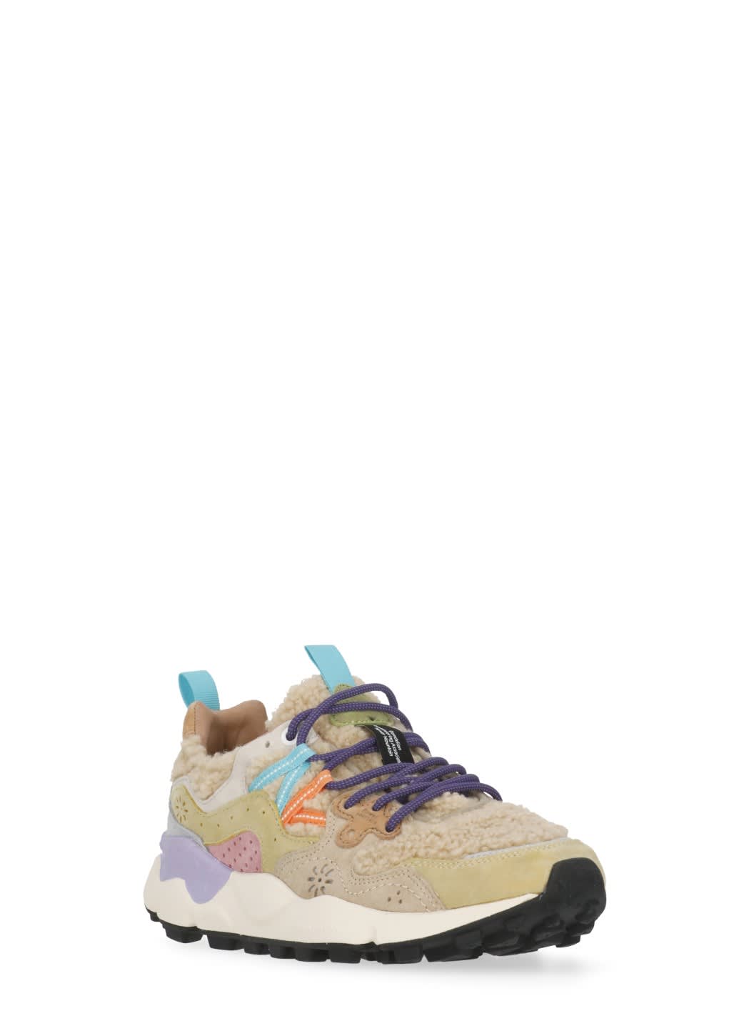 Flower Mountain Panelled-design Sneakers In Neutral