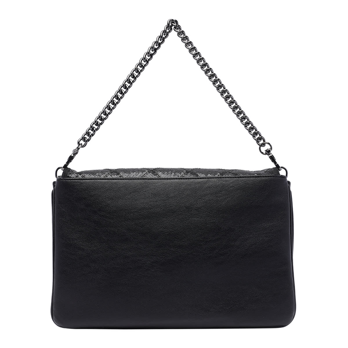 Liu •jo Large Logo Messenger Bag In Black
