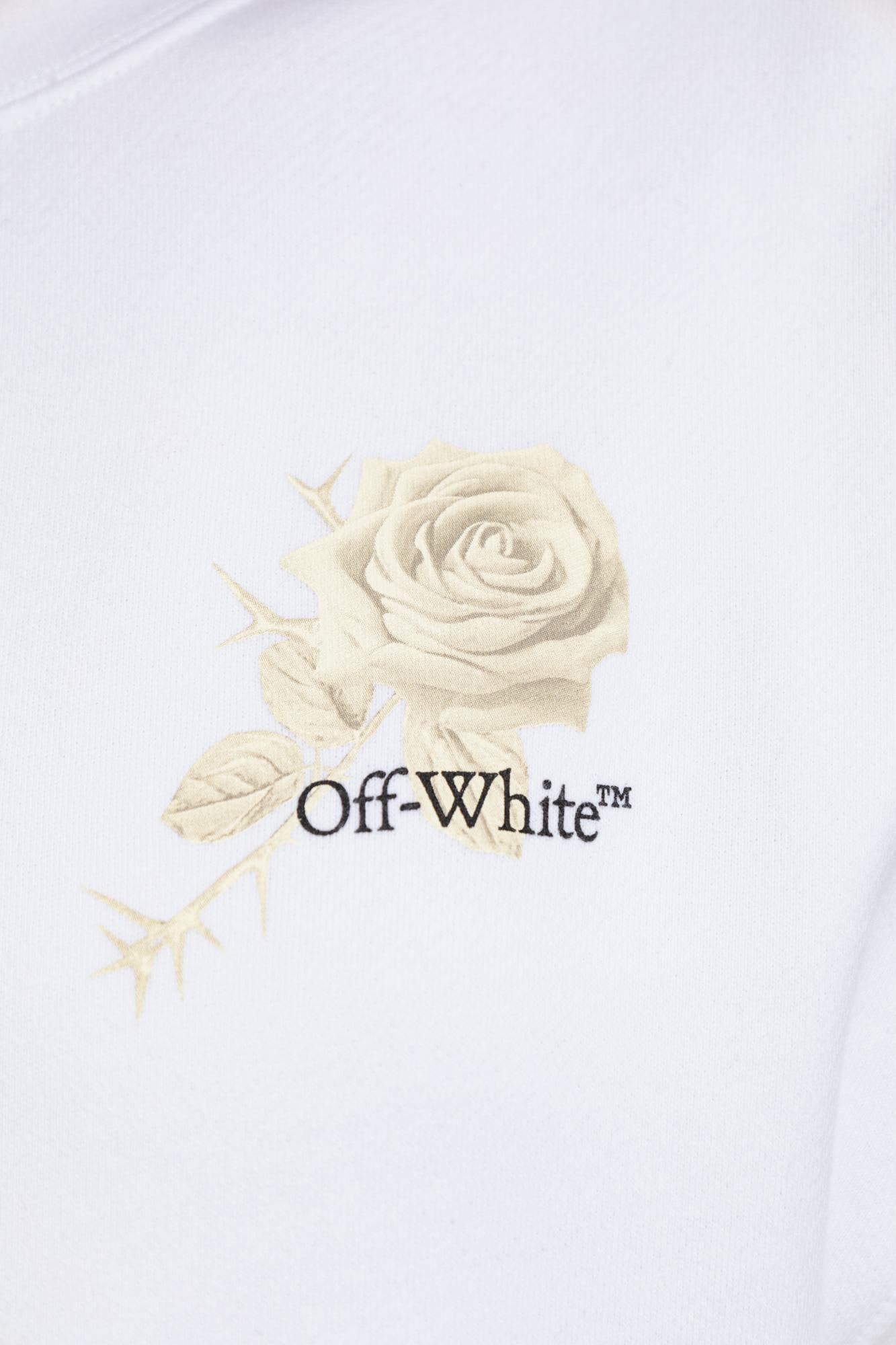 Off-white Roses Arrows Cropped Sweatshirt