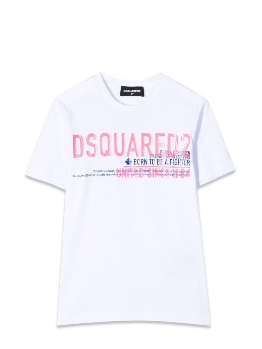 Dsquared2 Kids' Relax Maglietta In White