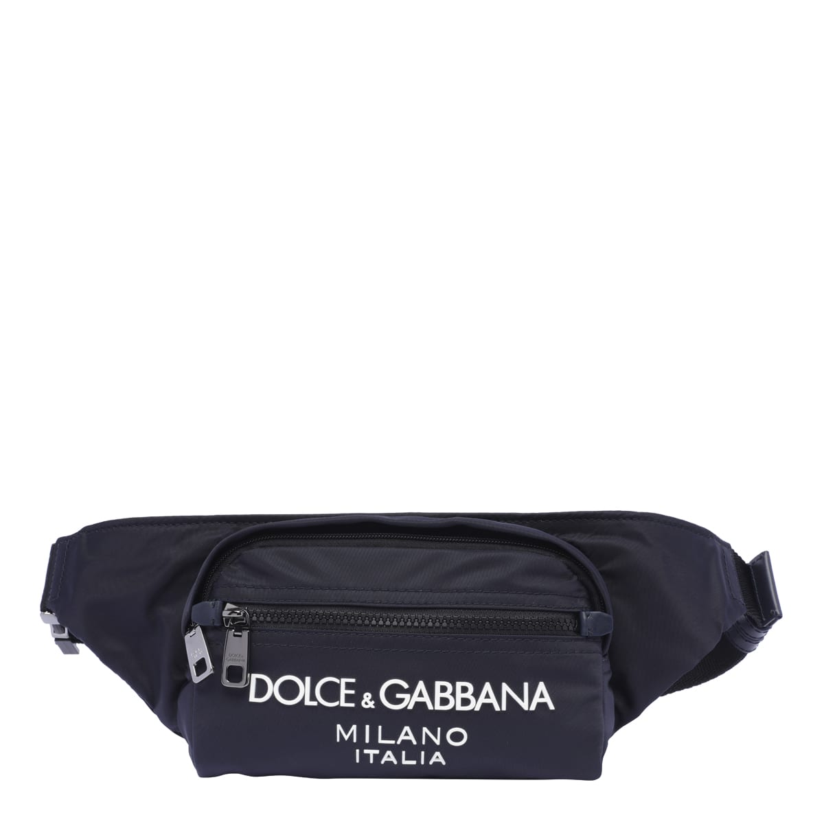 Dolce & Gabbana Logo Nylon Small Belt Bag In Blue