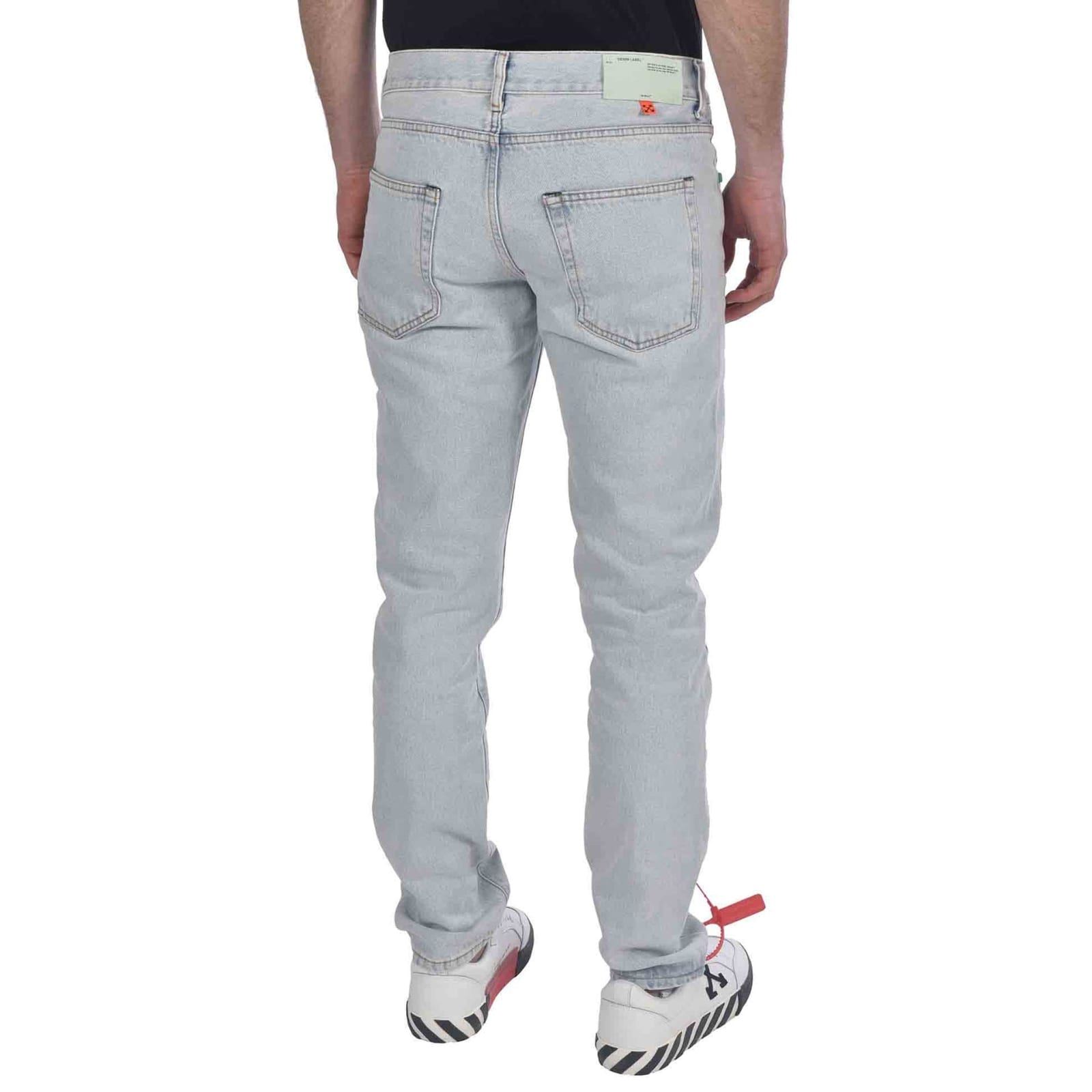 Shop Off-white Denim Jeans In Blue