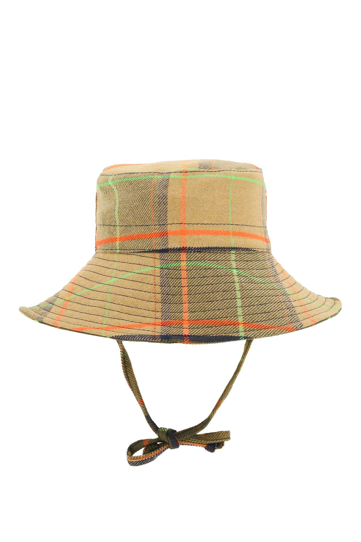 Shop Maison Michel Bucket Hat Charlotte In Multi (brown)