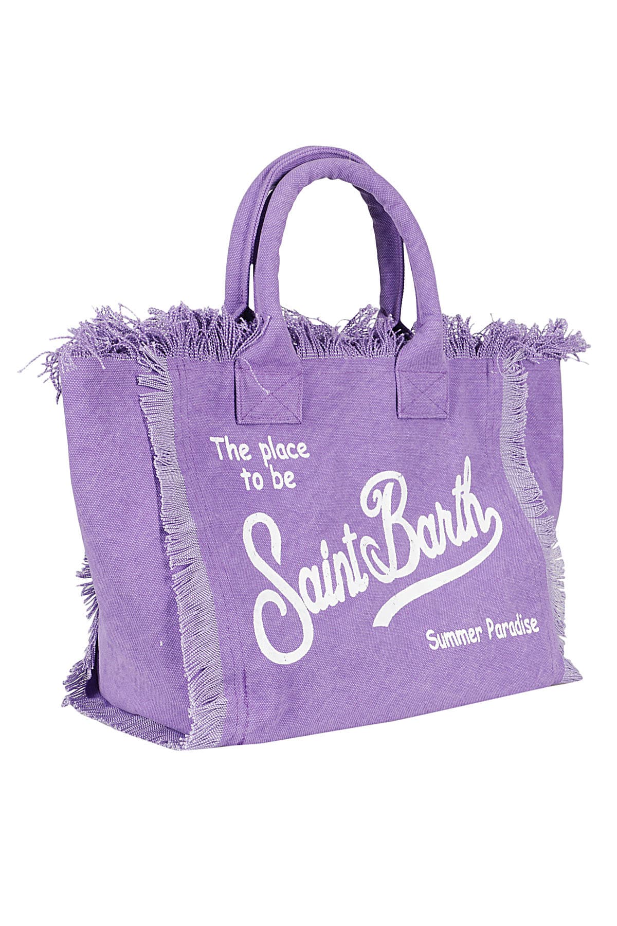 Shop Mc2 Saint Barth Acc Borsa Canvas Donna In Purple