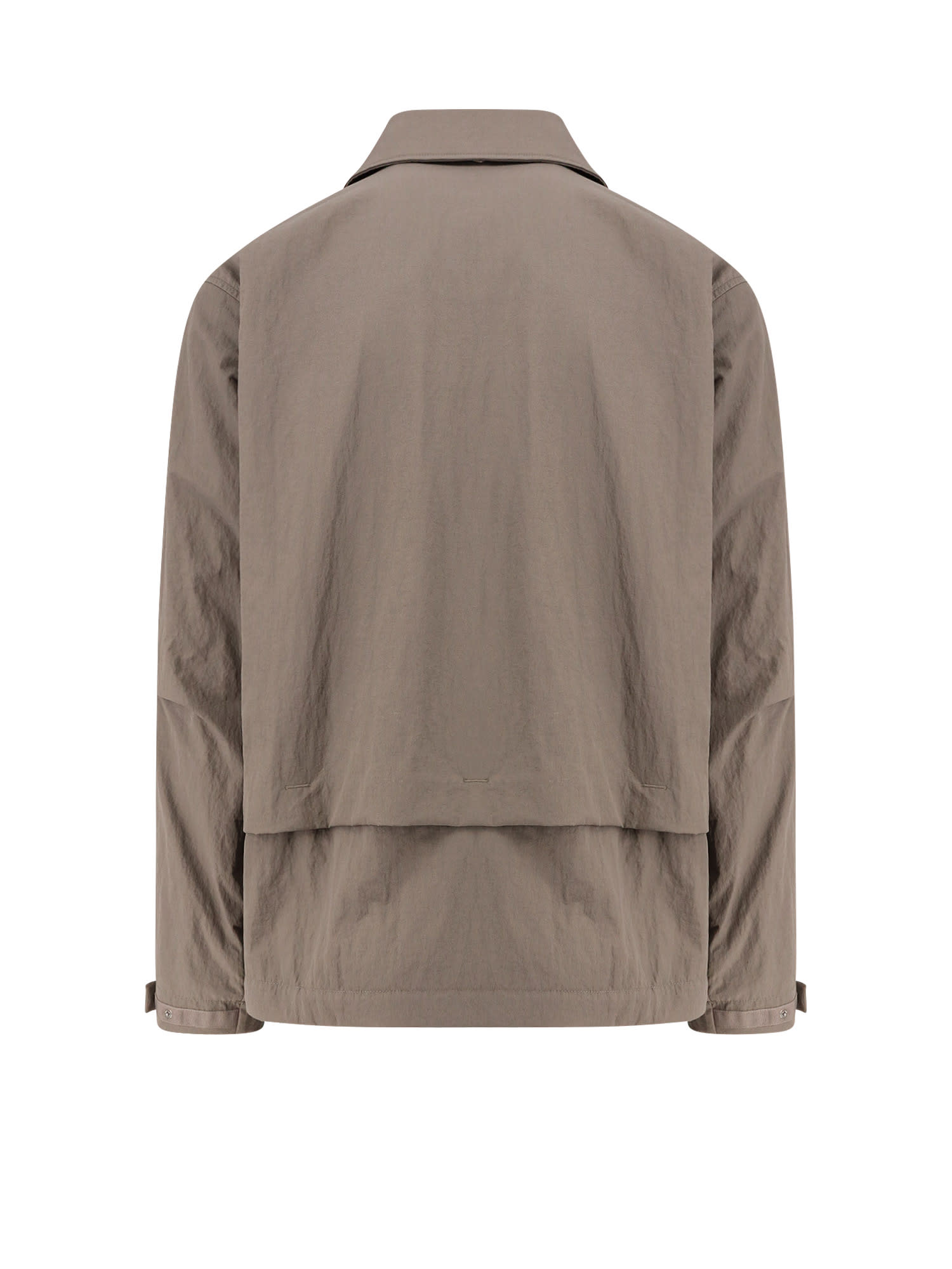 Shop Herno Laminar Laminar Nylon Jacket With Maxi Pockets In Grey
