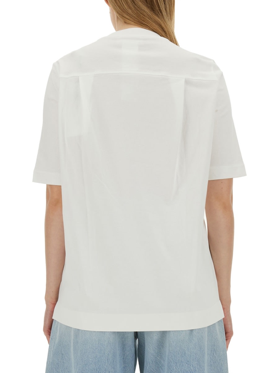 Sportmax Women's Ululo Layered T-shirt Cream In White
