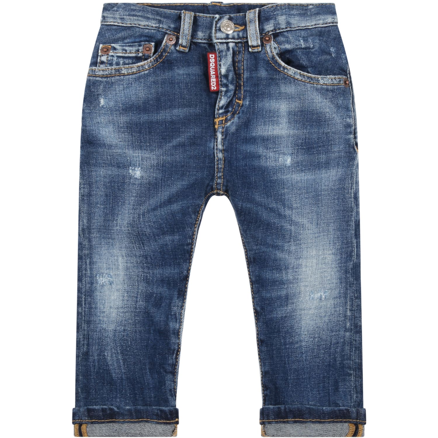 Dsquared2 Light Blue Jeans For Baby Boy