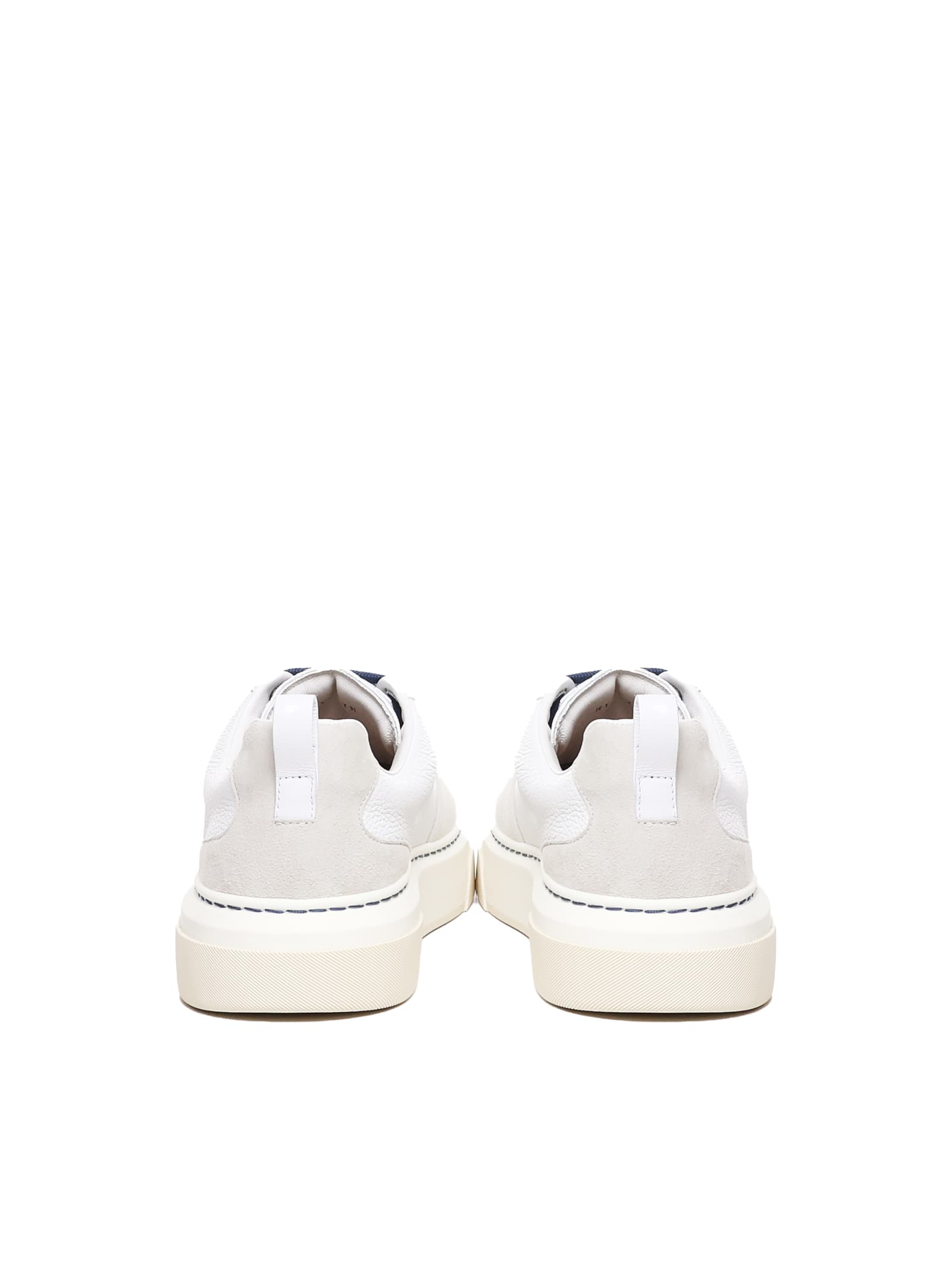 Shop Ferragamo Sneakers In Calfskin In White