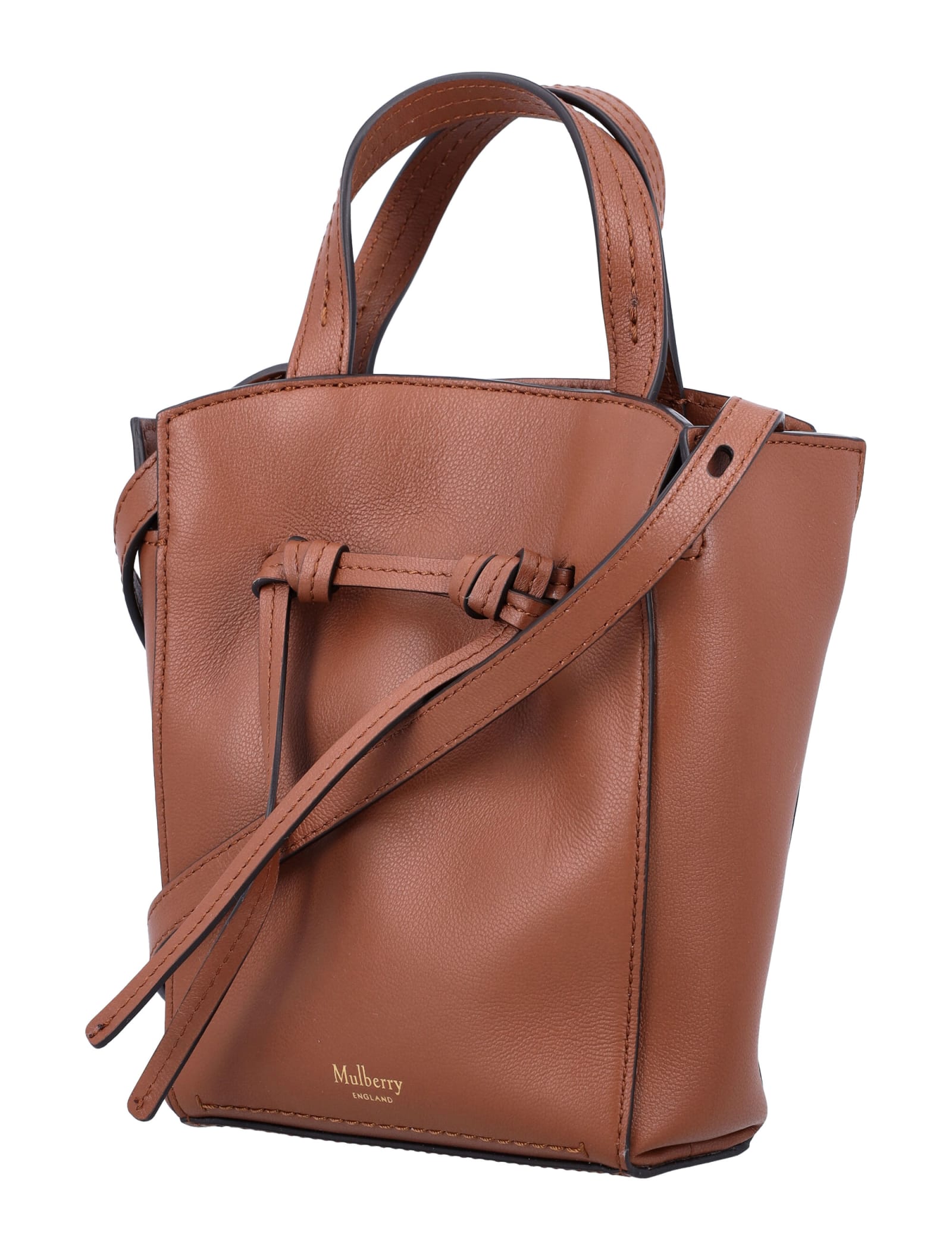 Shop Mulberry Clovelly Mini Tote Bag In Bright Oak