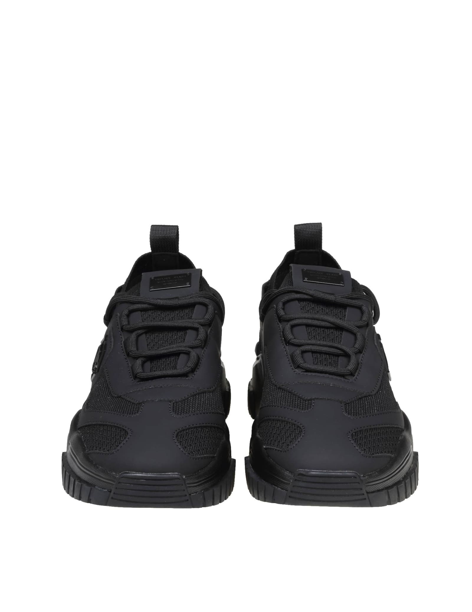 Shop Philipp Plein Sneakers Runner Hexagon Color Black