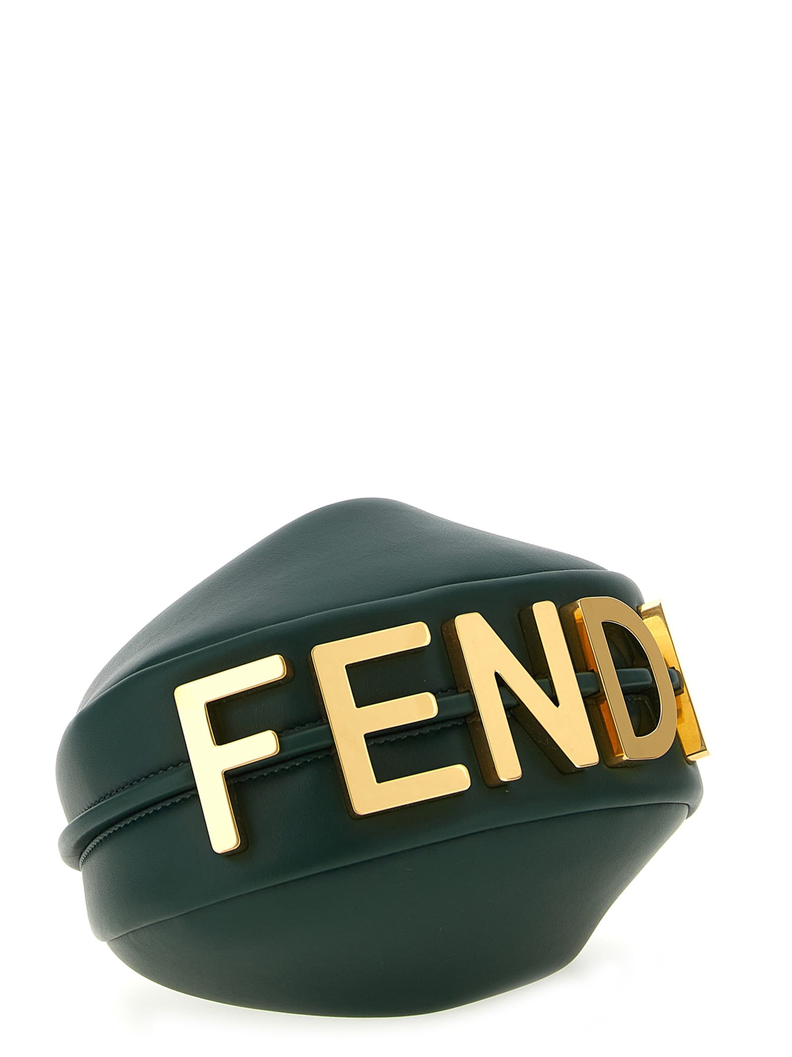 Fendi Graphy Mini Handbag In Green
