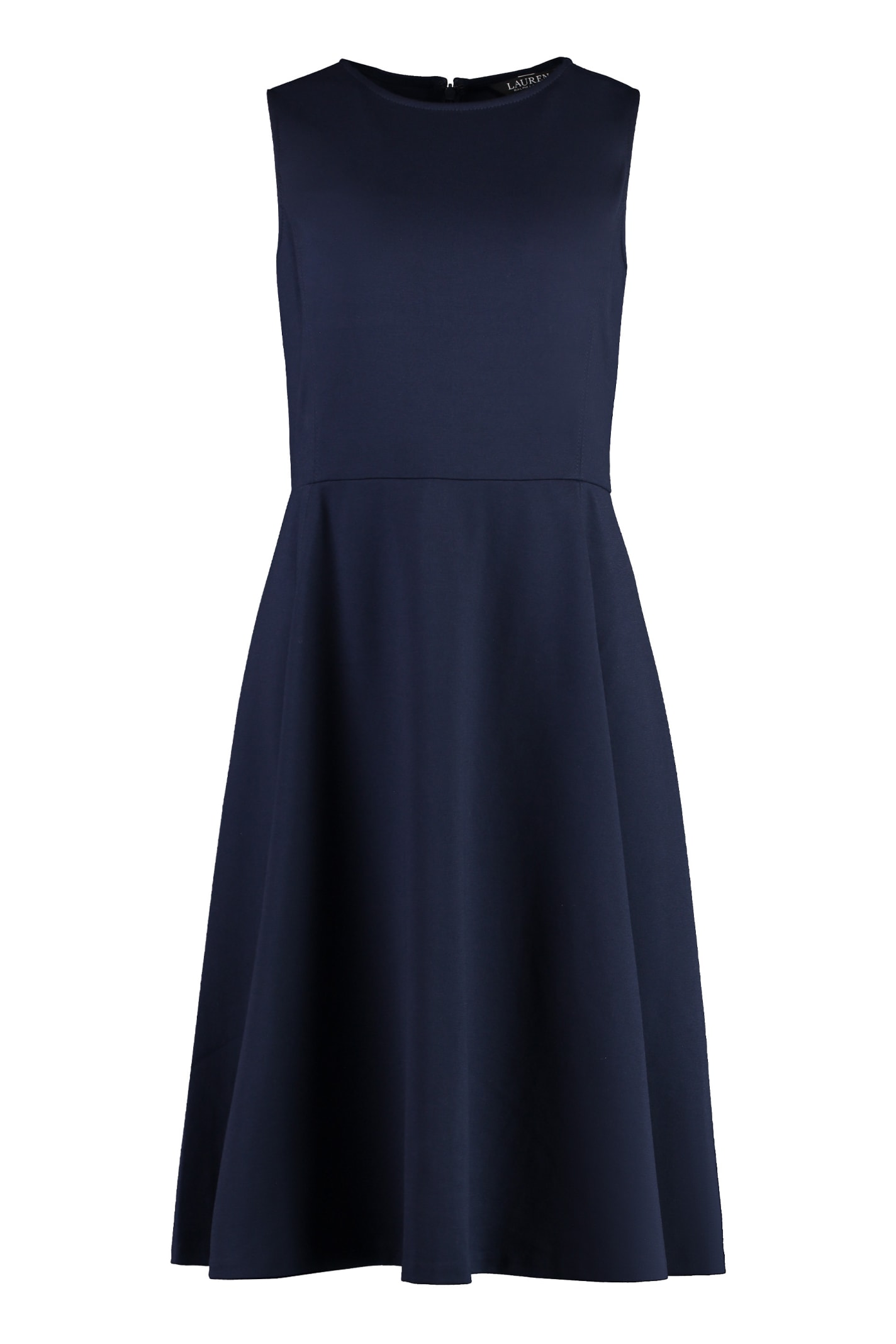 Shop Ralph Lauren Midi Viscose Dress In Blue