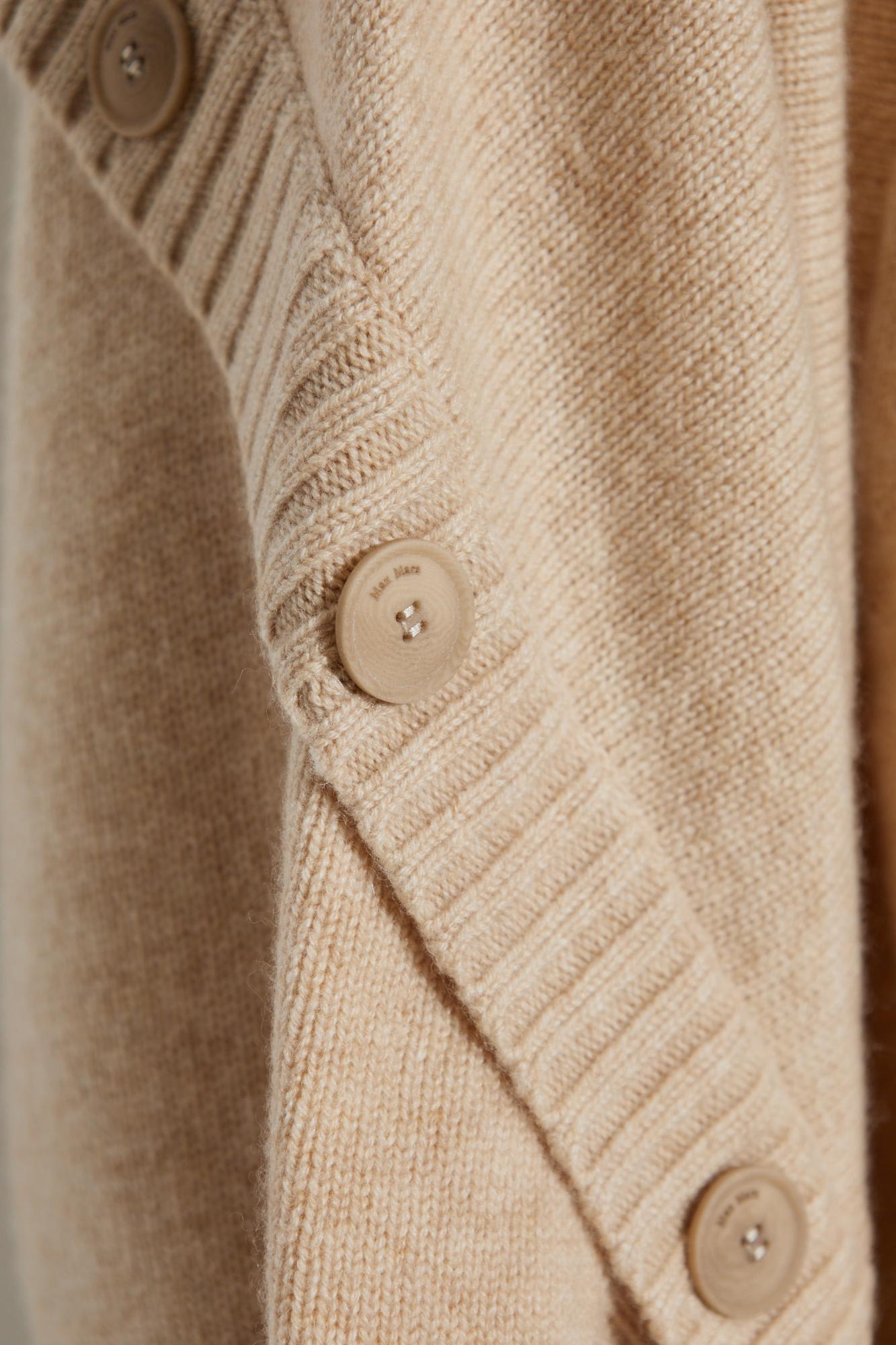Max Mara Ampex Oversized Wool Blend Sweater In Neutral