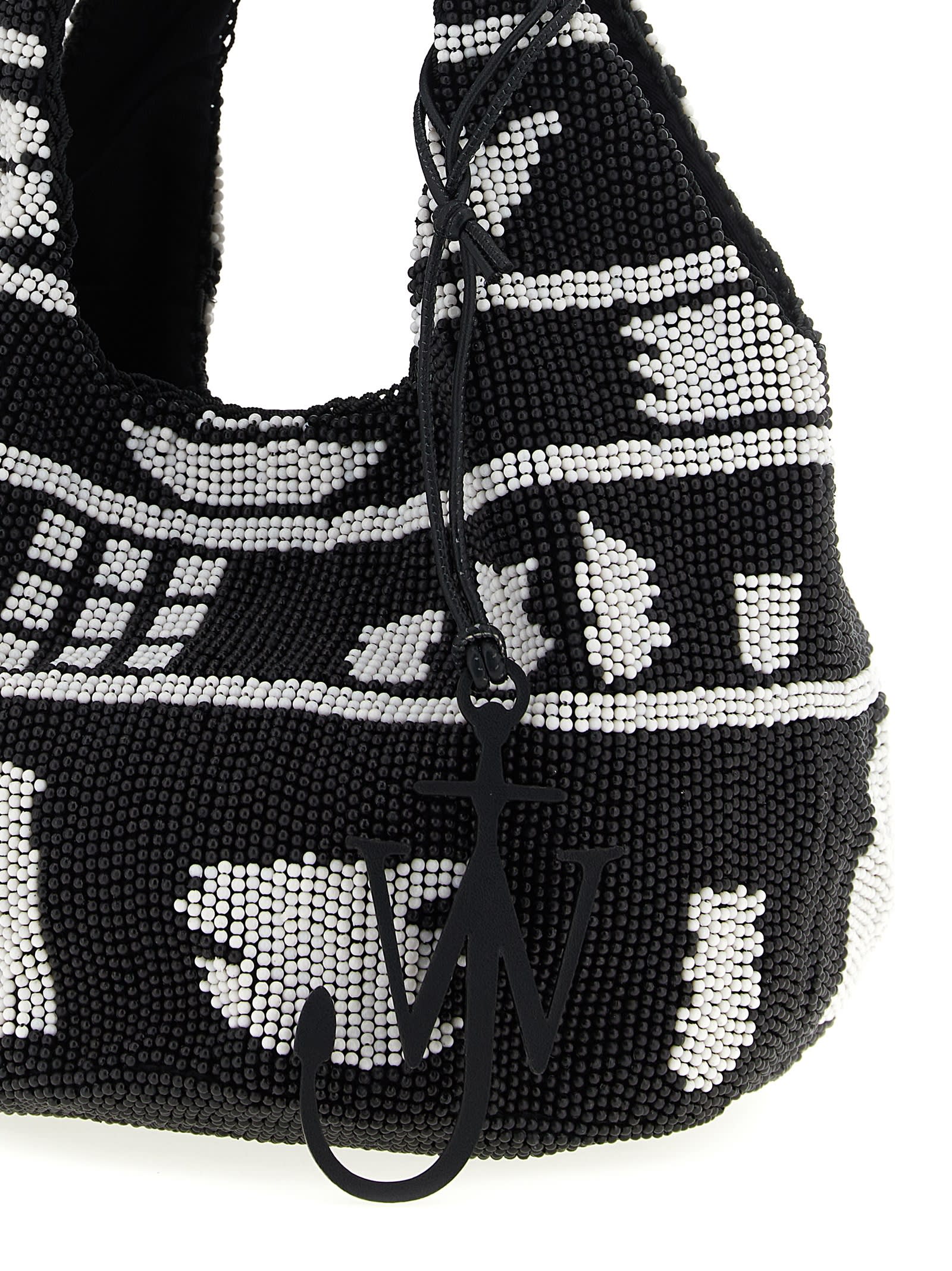 Jw Anderson J. W. Anderson Textured Hobo Bag With Striking Black In Multi