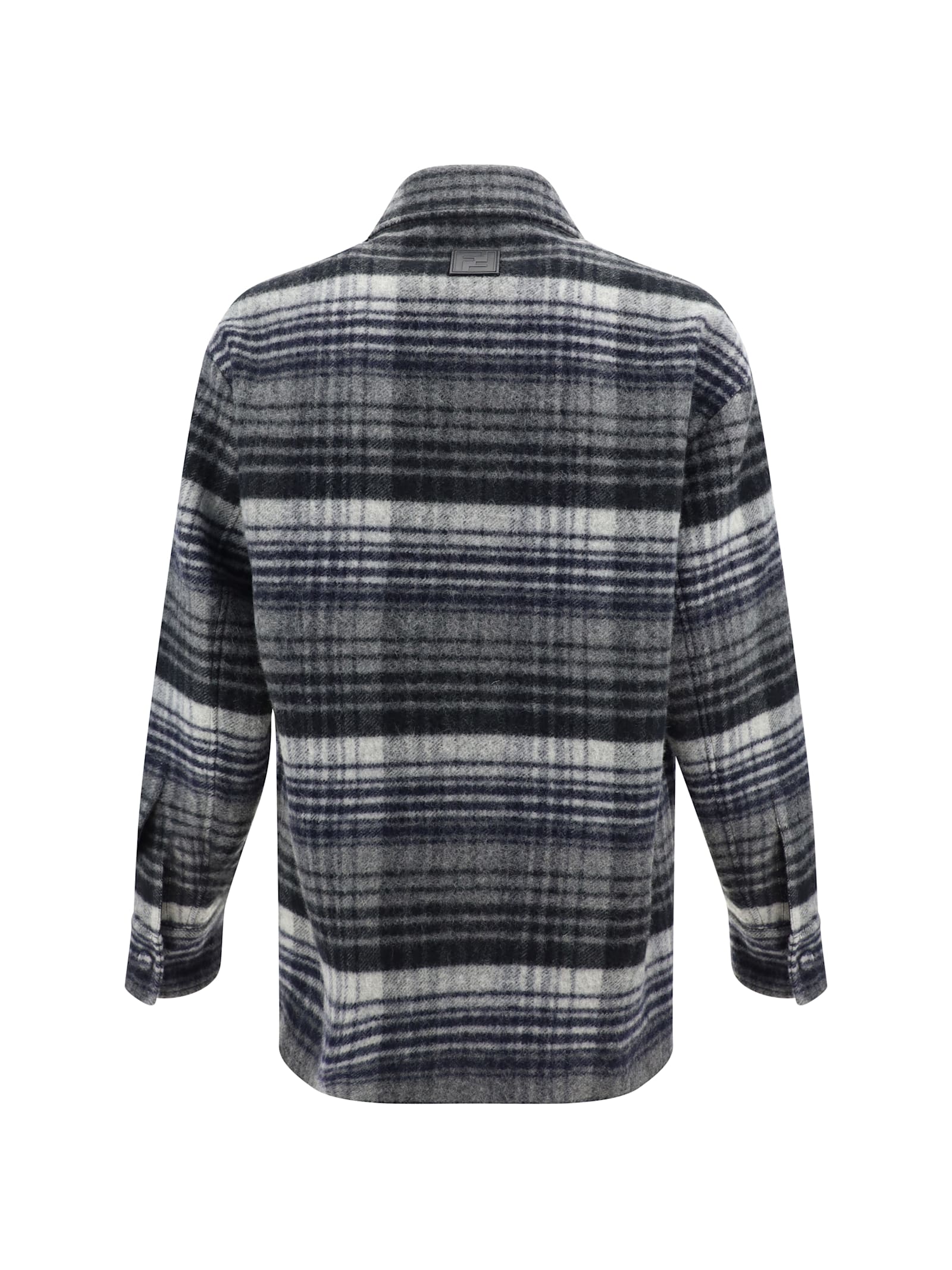 Shop Fendi Jacket In Flannel