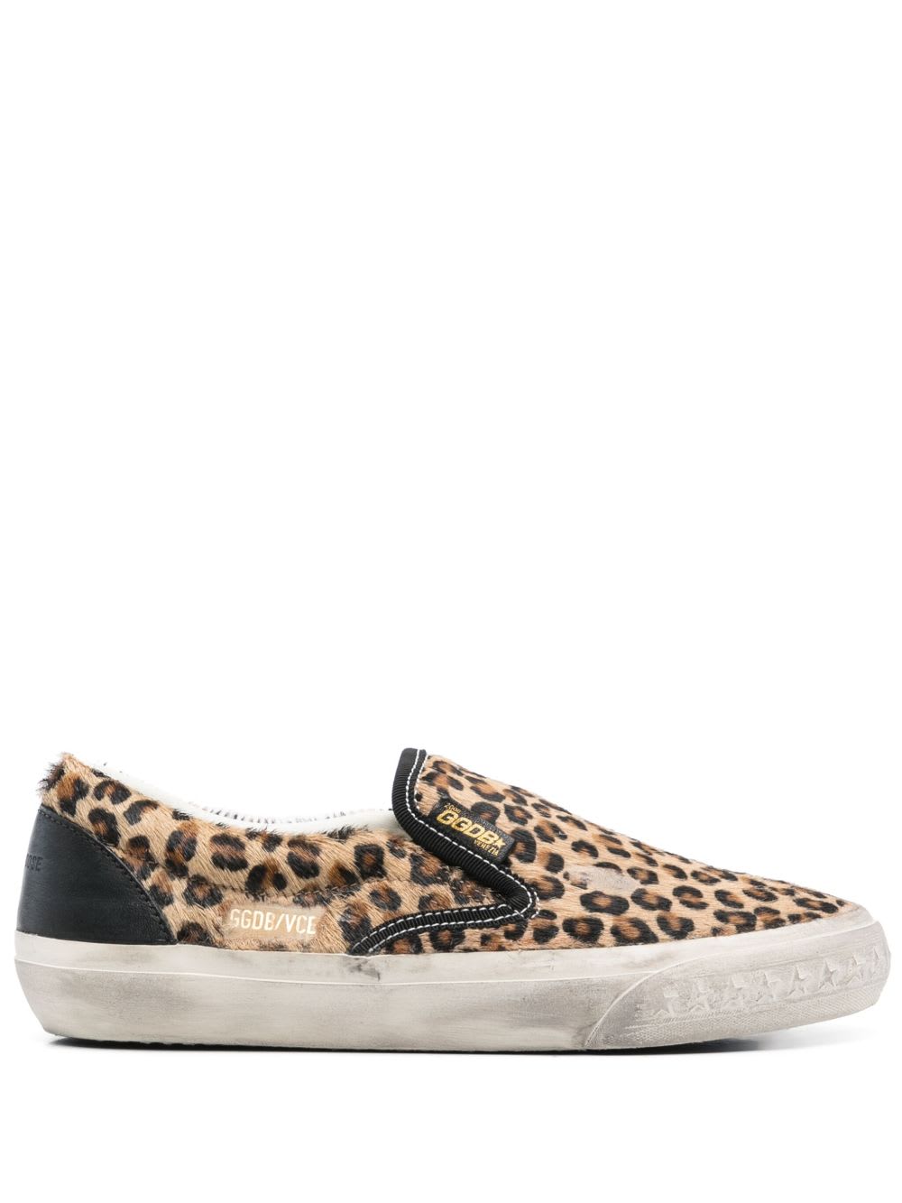 Golden Goose Vce Slip On In Animal Print