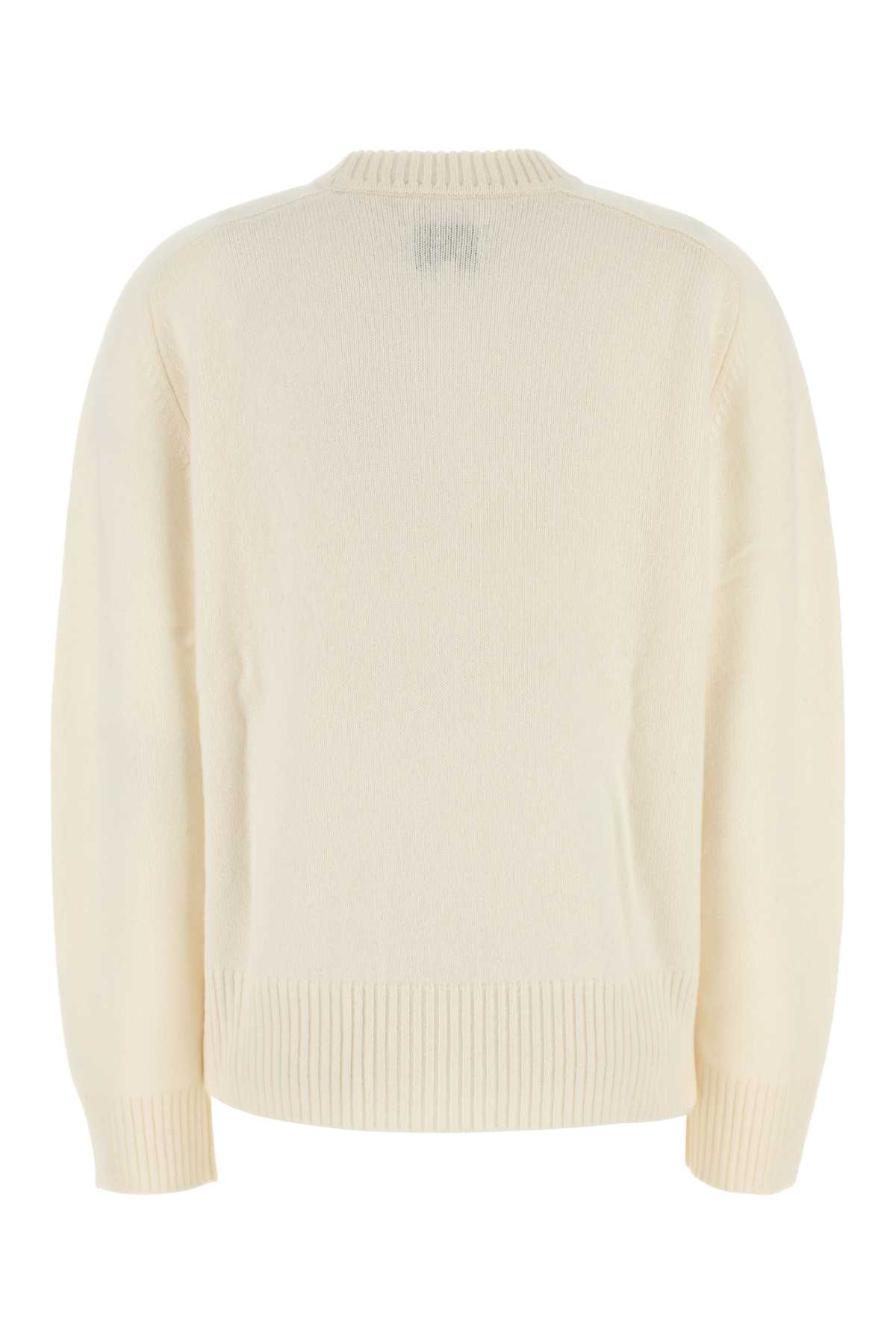 Loulou Studio Loulou Ivory Cashmere Baltra Sweater In White