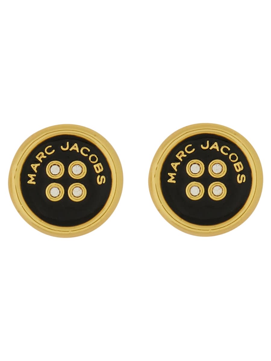 button Stud Earrings