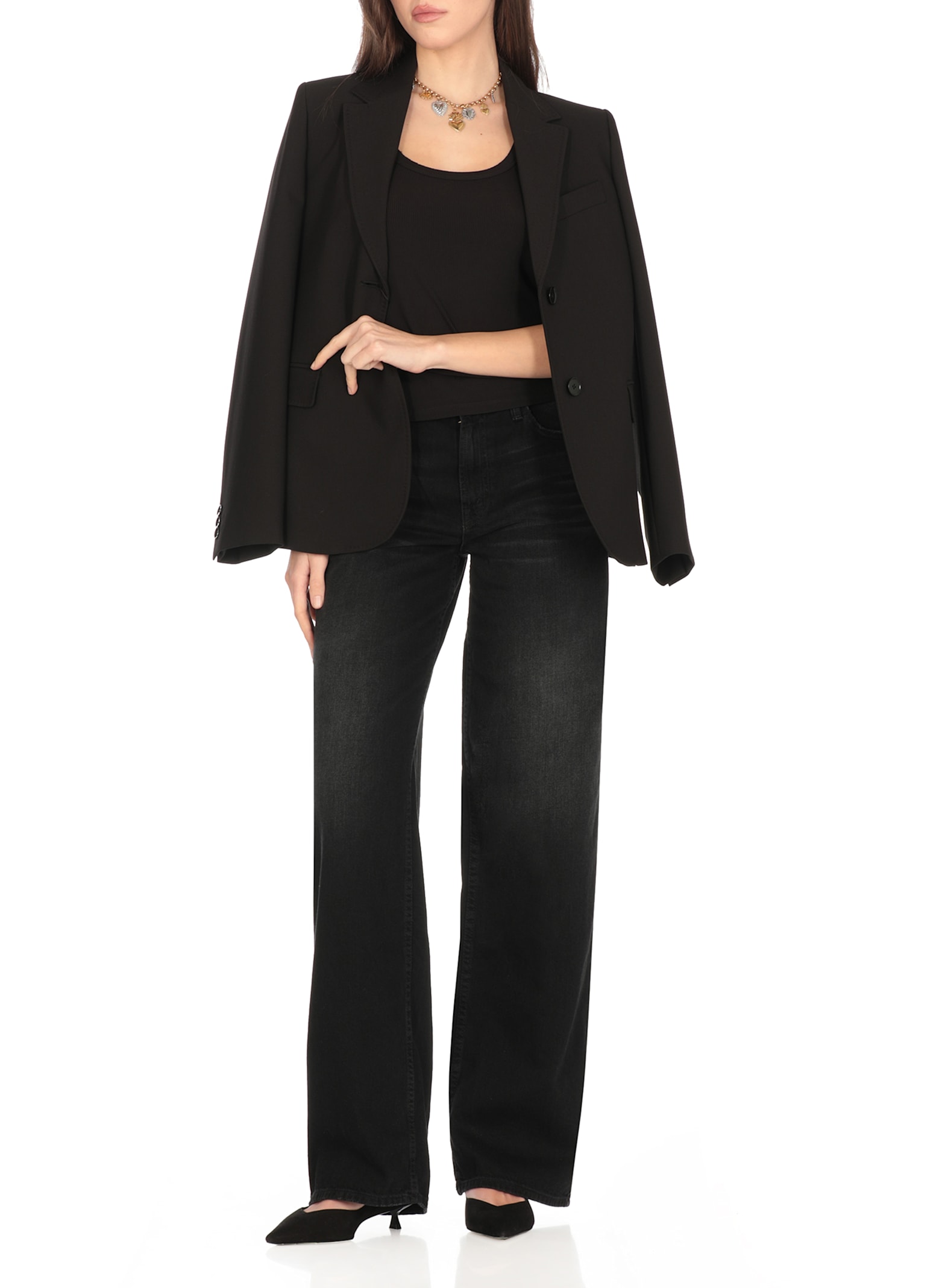 Mother The Spinner Zip Sneak Jeans In Black
