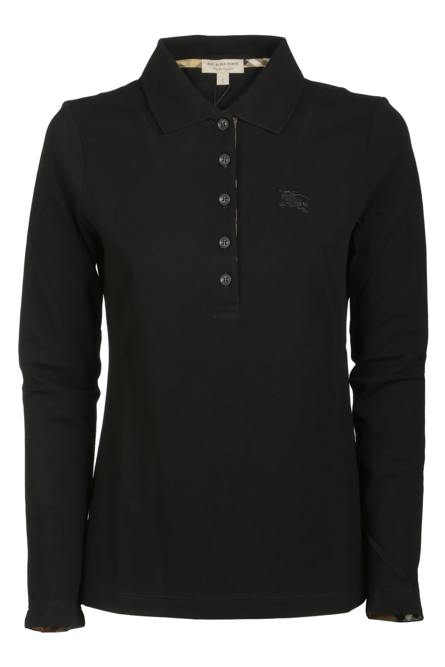 black long sleeve burberry shirt