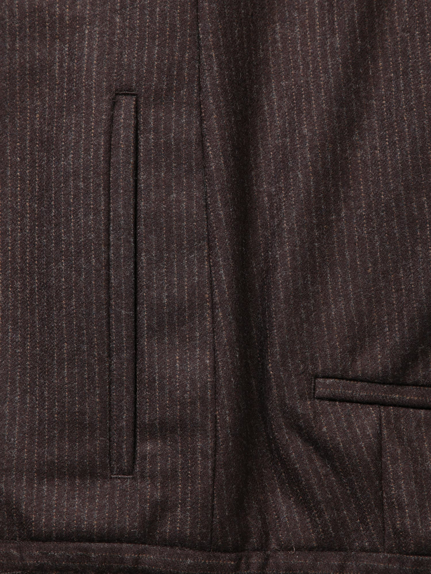 Shop Lardini Brown Striped Suit