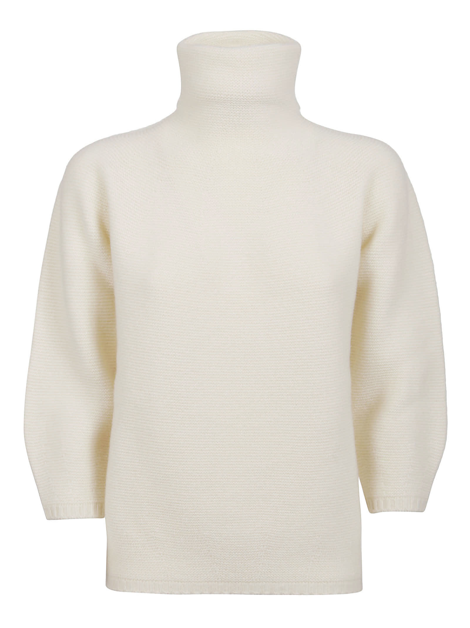 Max Mara White Wool Sweater