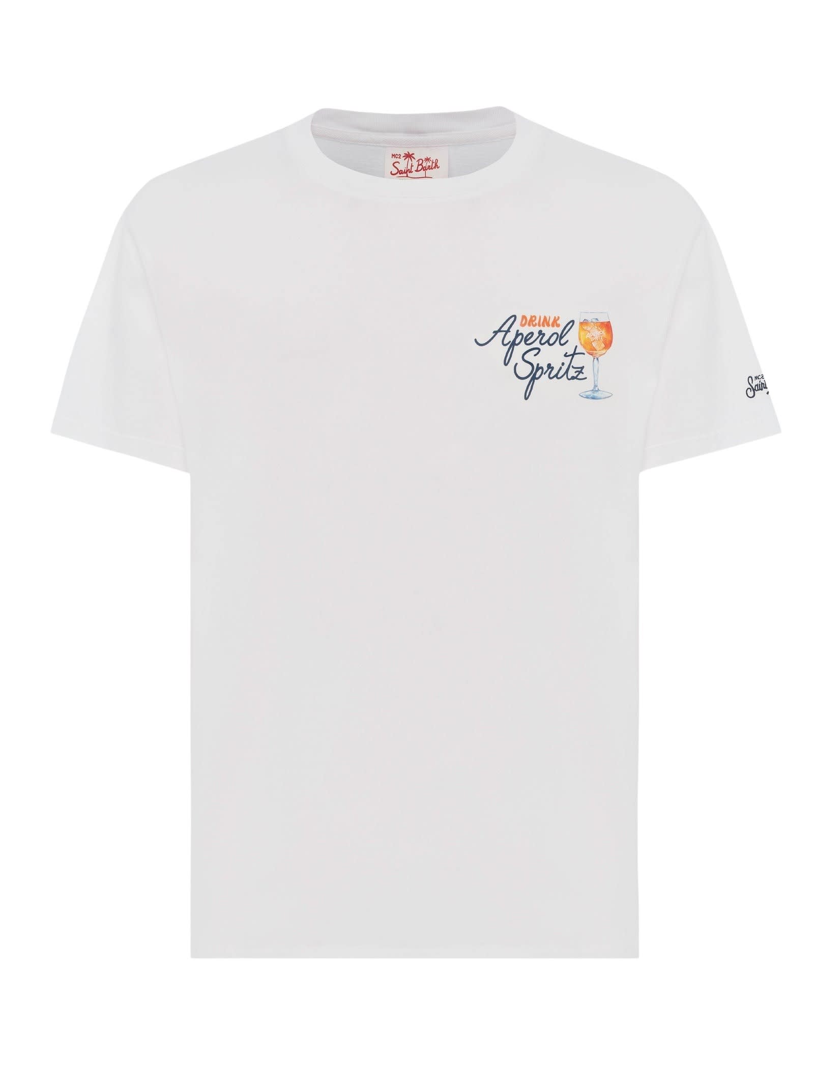 Mc2 Saint Barth Tshirt Man In Black