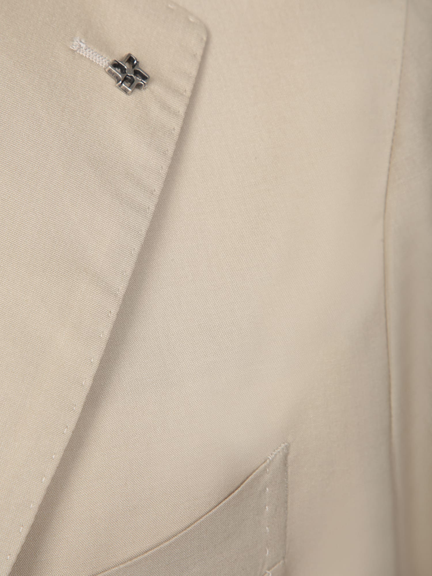 TAGLIATORE BEIGE SILK AND WOOL JACKET
