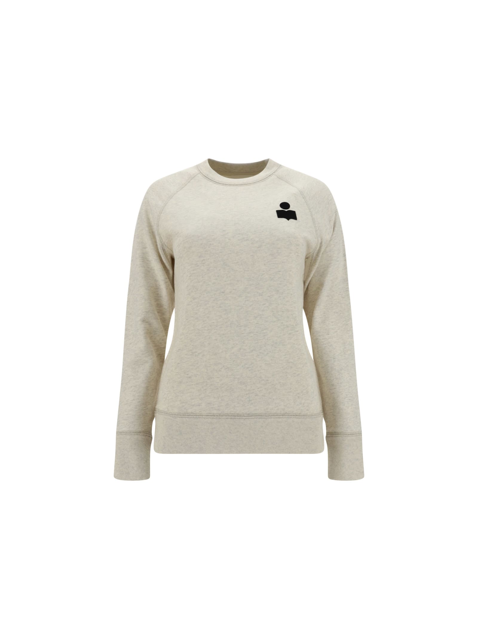 Isabel Marant Étoile Milla Logo-embroidered Sweatshirt In Ecru
