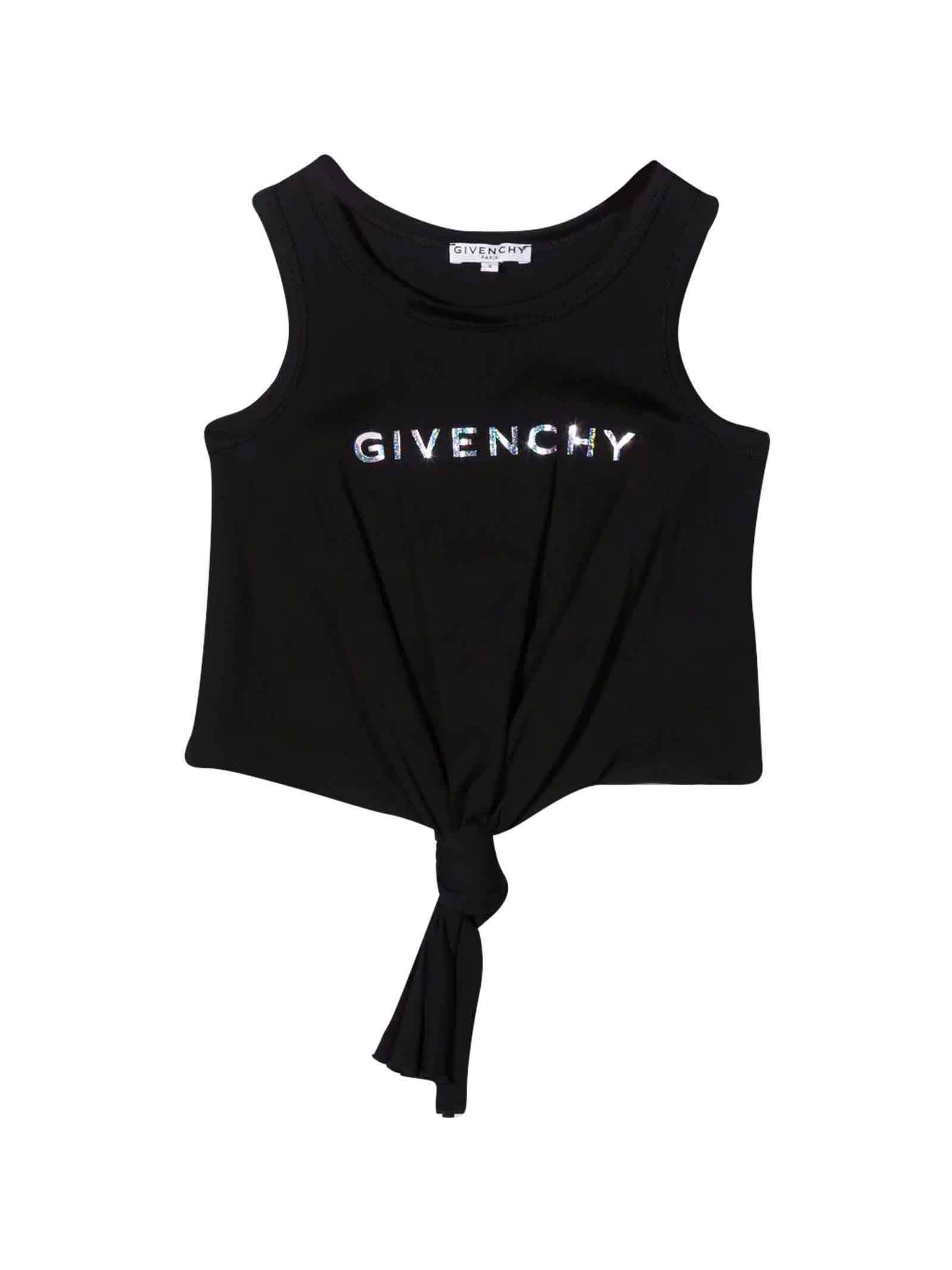 Givenchy Black Girl Tank Top With Print