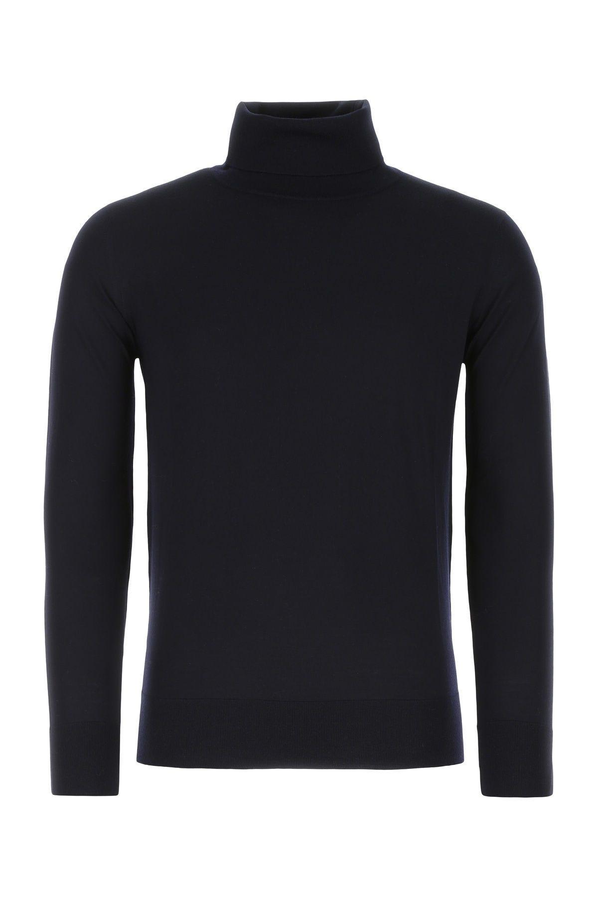 Shop Loro Piana Midnight Blue Wool Sweater In Total Eclipse