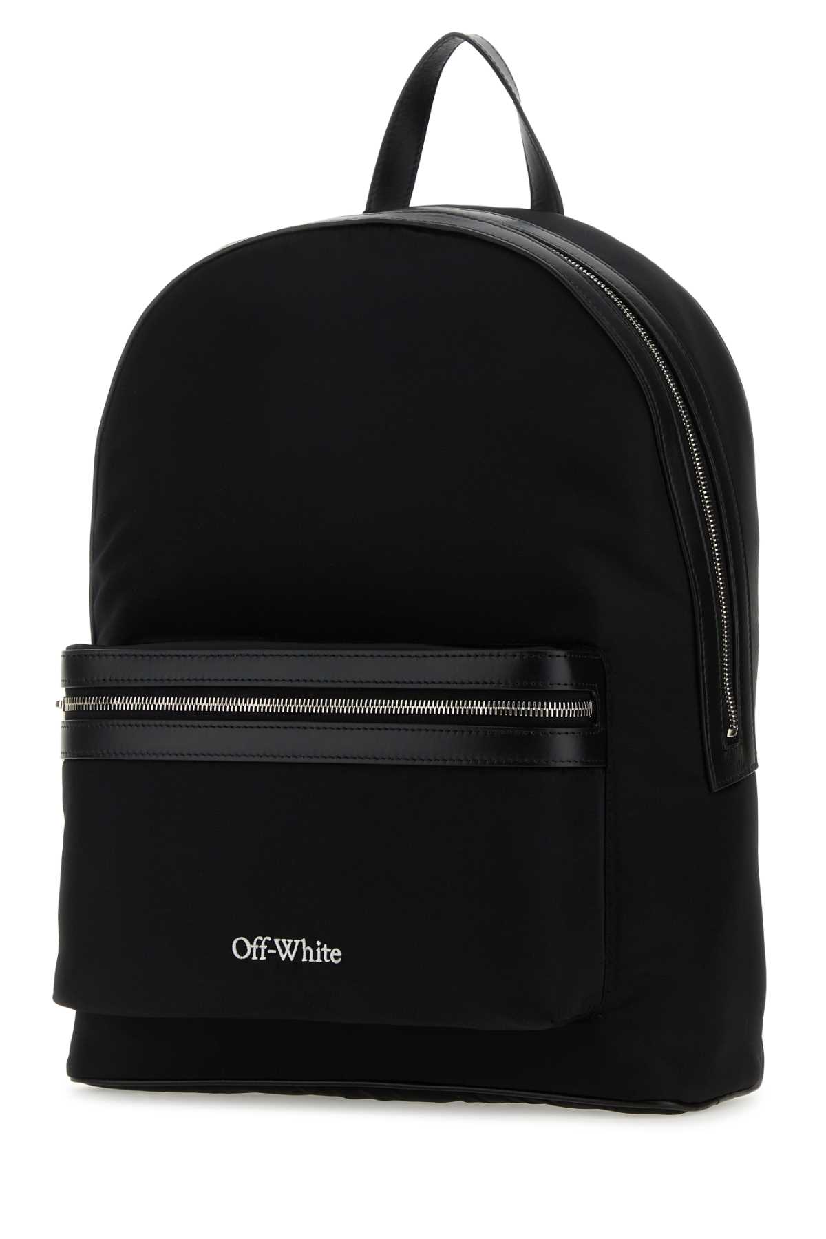 Shop Off-white Black Nylon Core Backpack In 1000