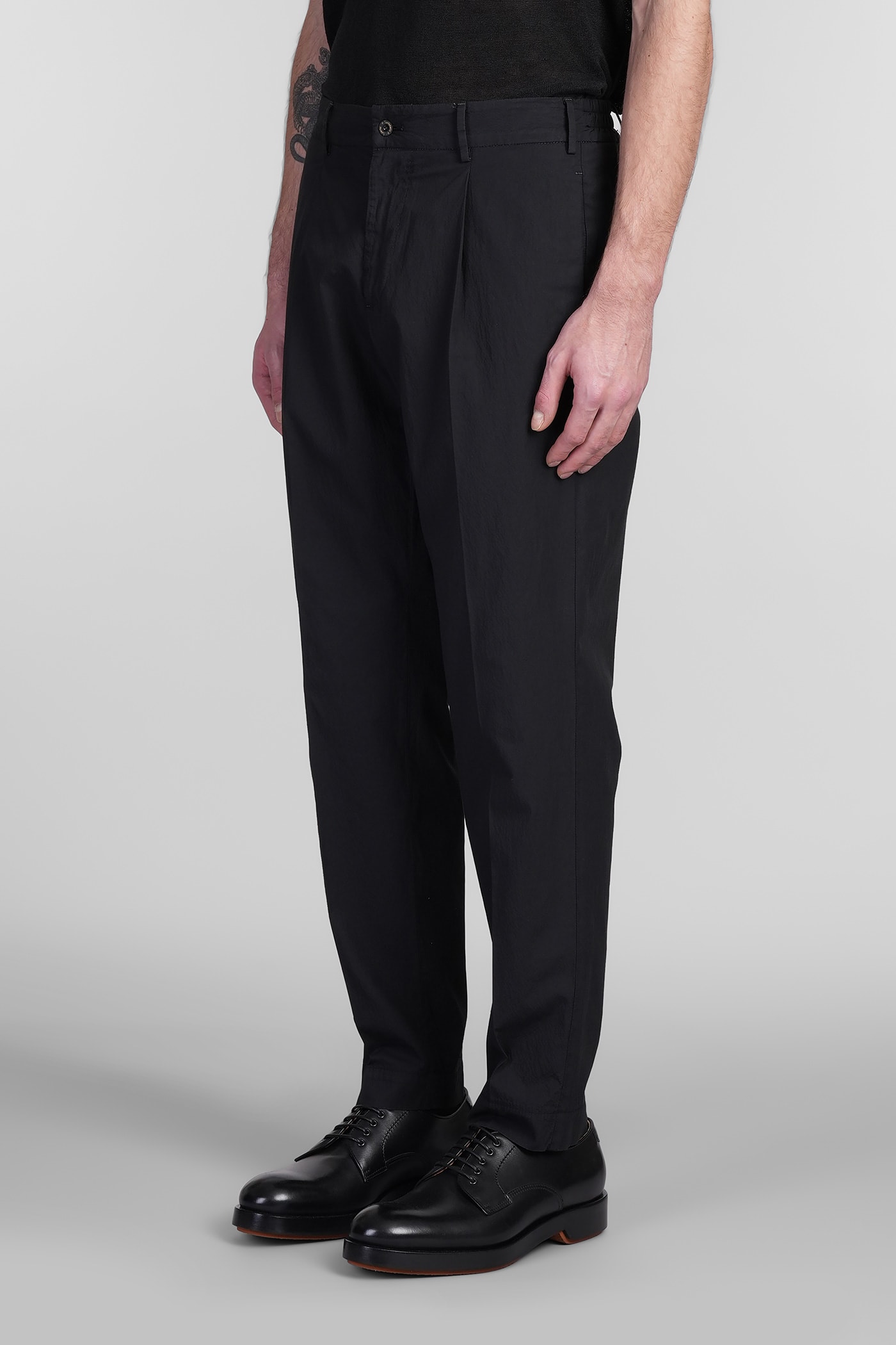 Santaniello Irno Evo Pants In Black Cotton In Black
