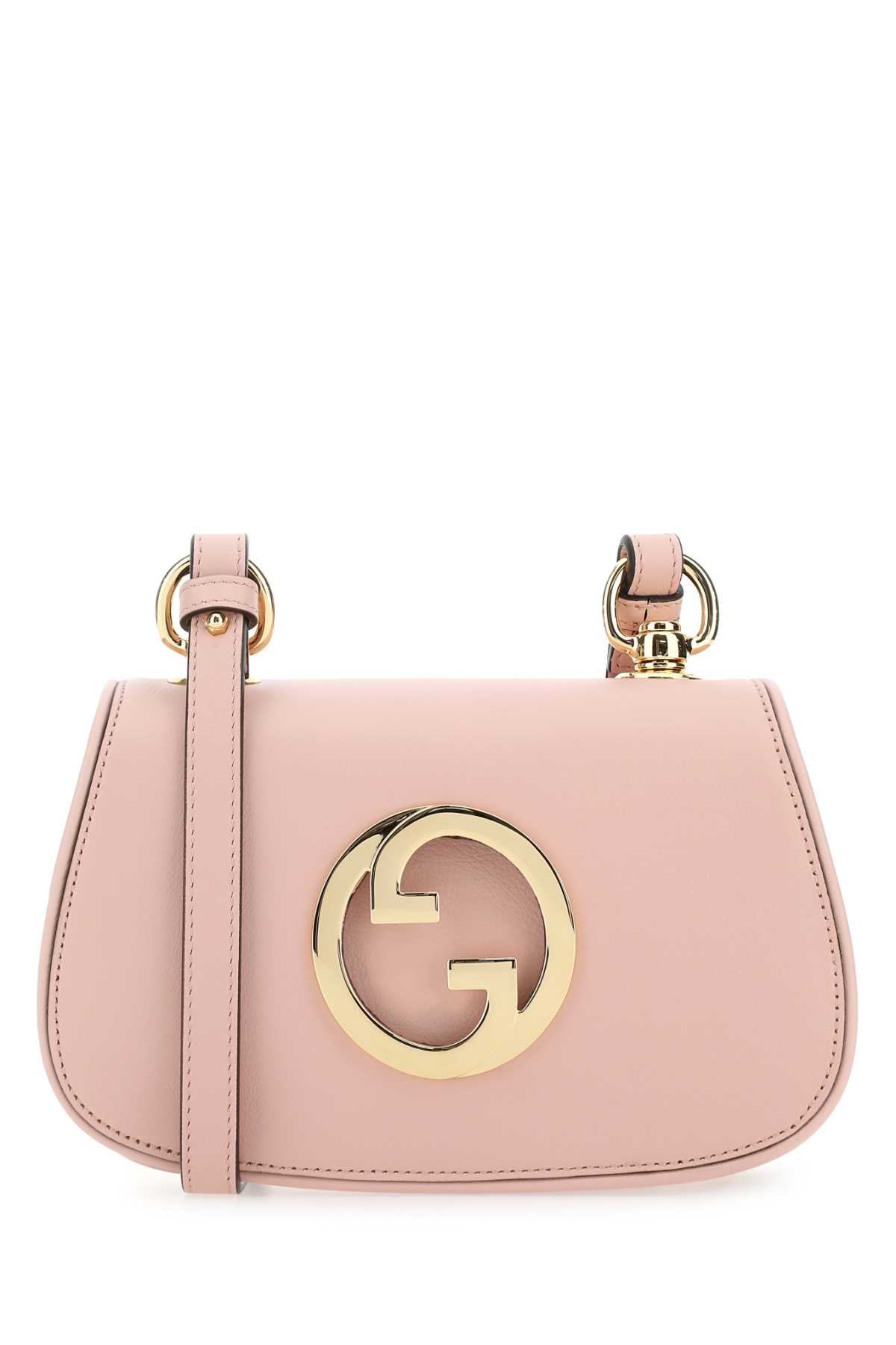 Shop Gucci Pink Leather  Blondie Crossbody Bag