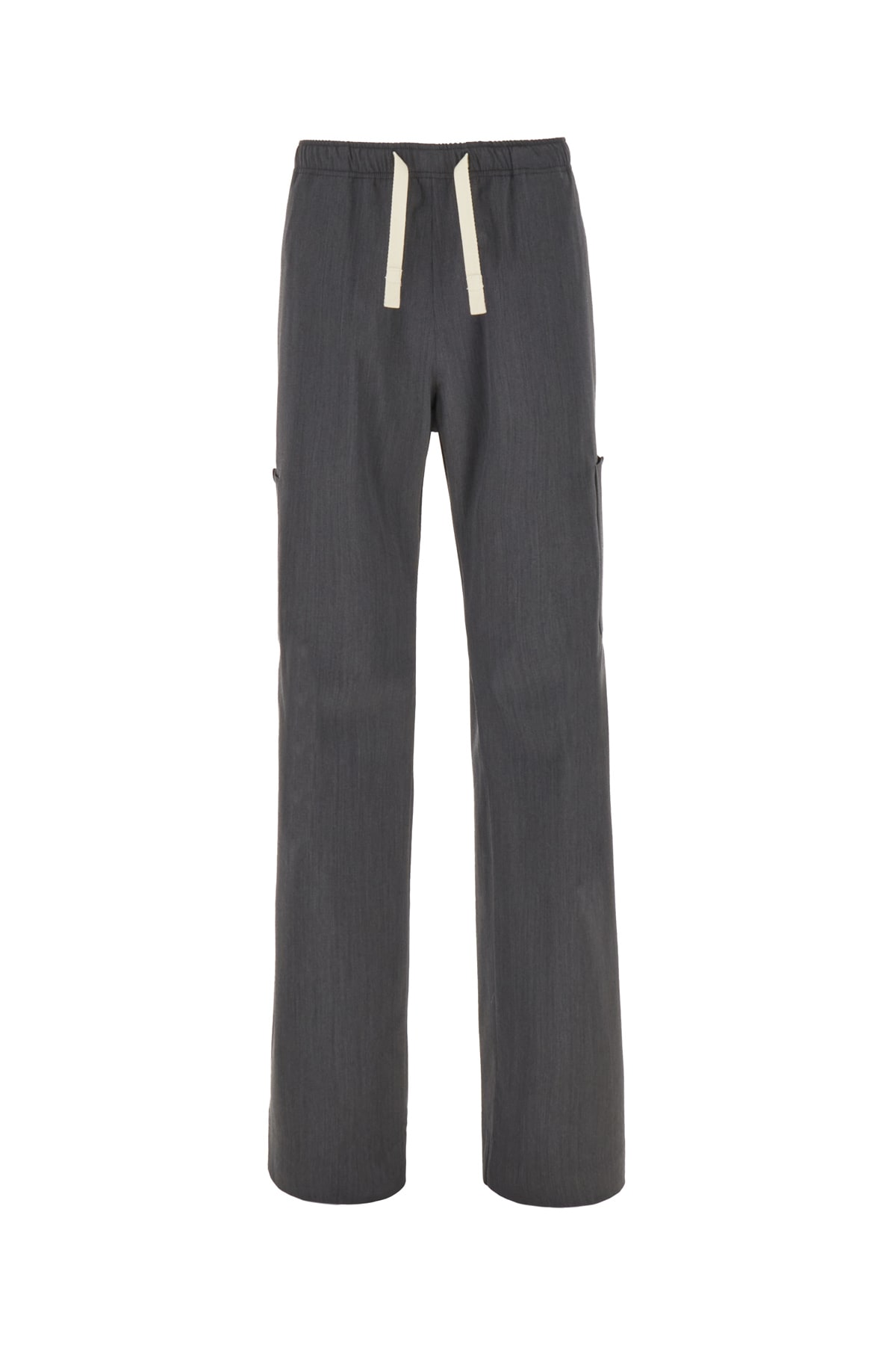 Palm Angels Dark Grey Stretch Polyester Blend Pants In Gray