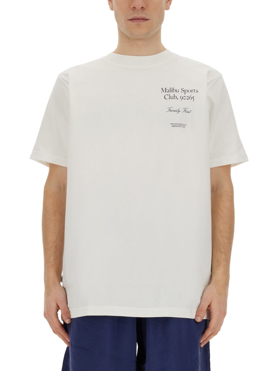 Shop Family First Milano T-shirt T-shirt Malibu In White