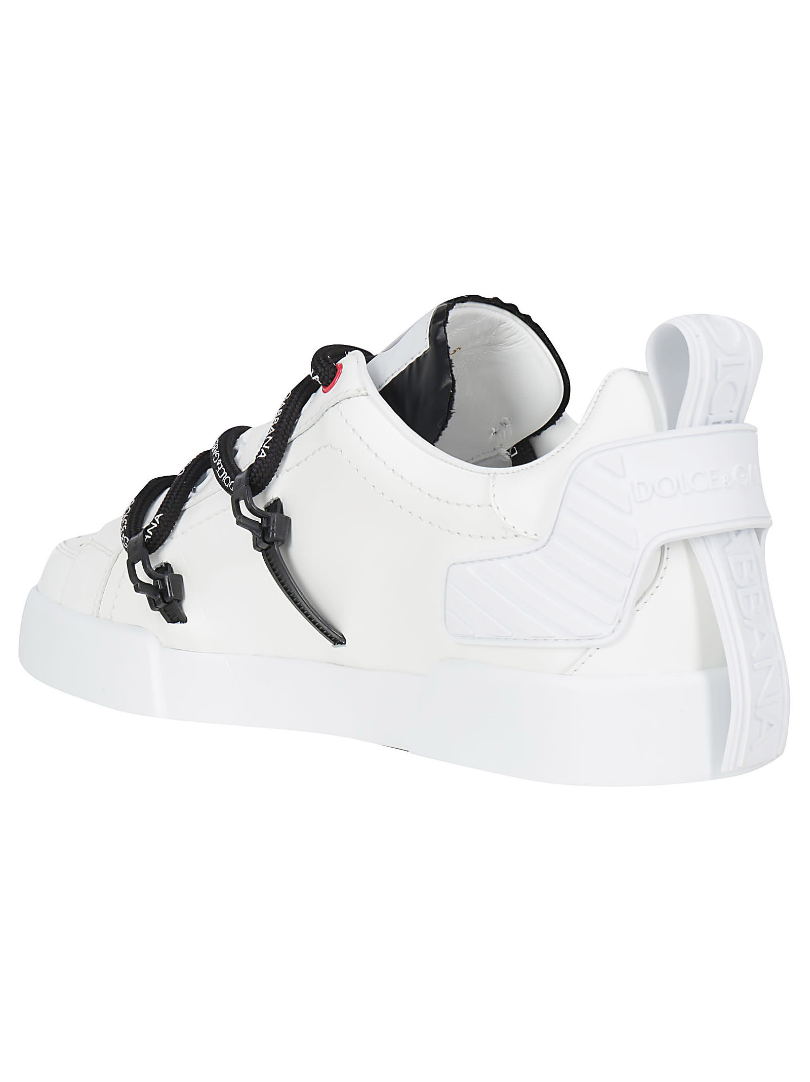 Dolce And Gabbana White Insert Portofino Sneakers