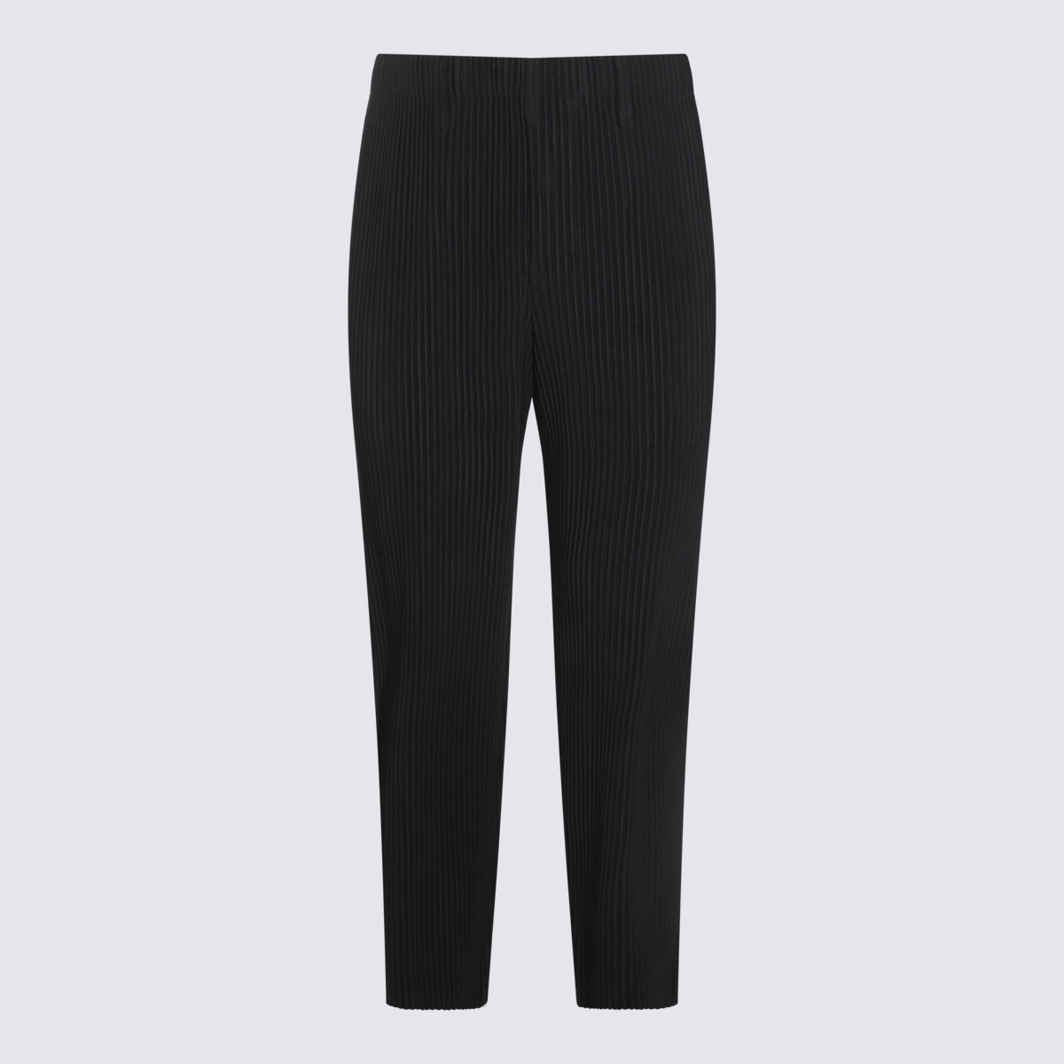 ISSEY MIYAKE BLACK COTTON PANTS