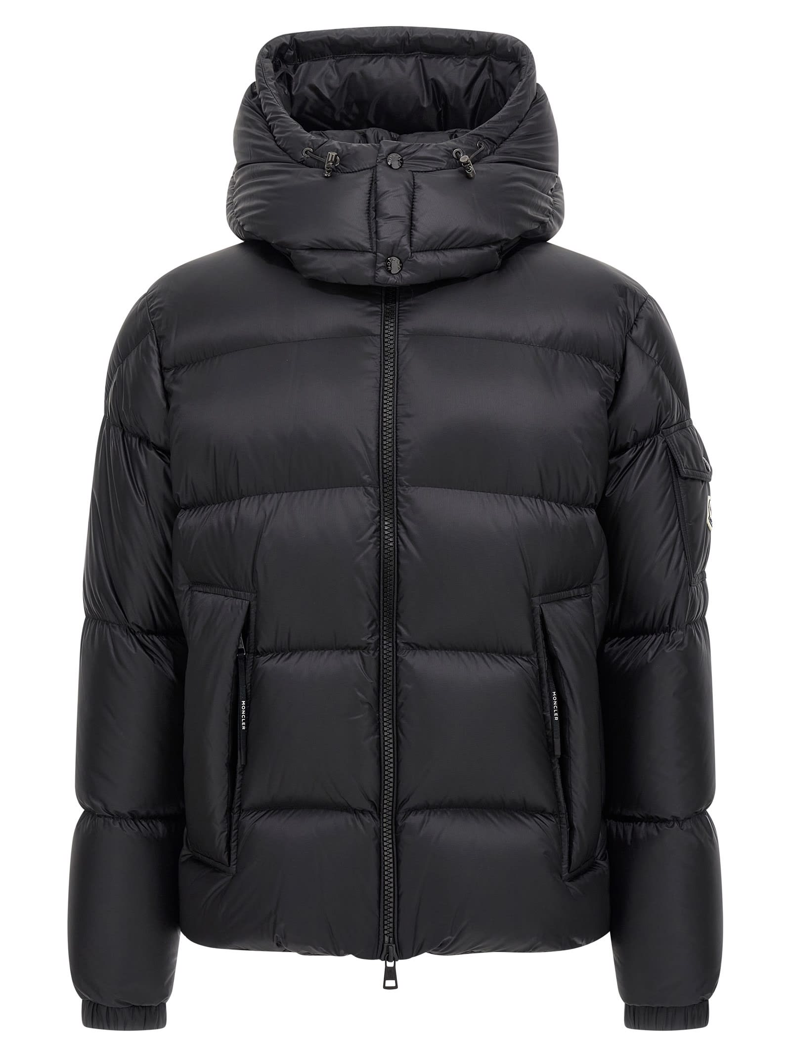 Moncler Mens Black Couyere Nylon-down Jacket In Black