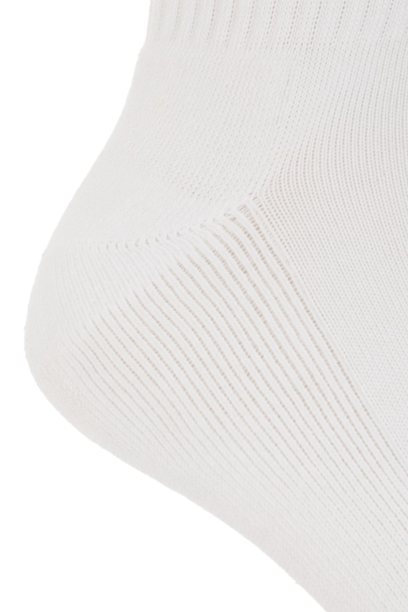 Shop Balenciaga Branded Socks In White