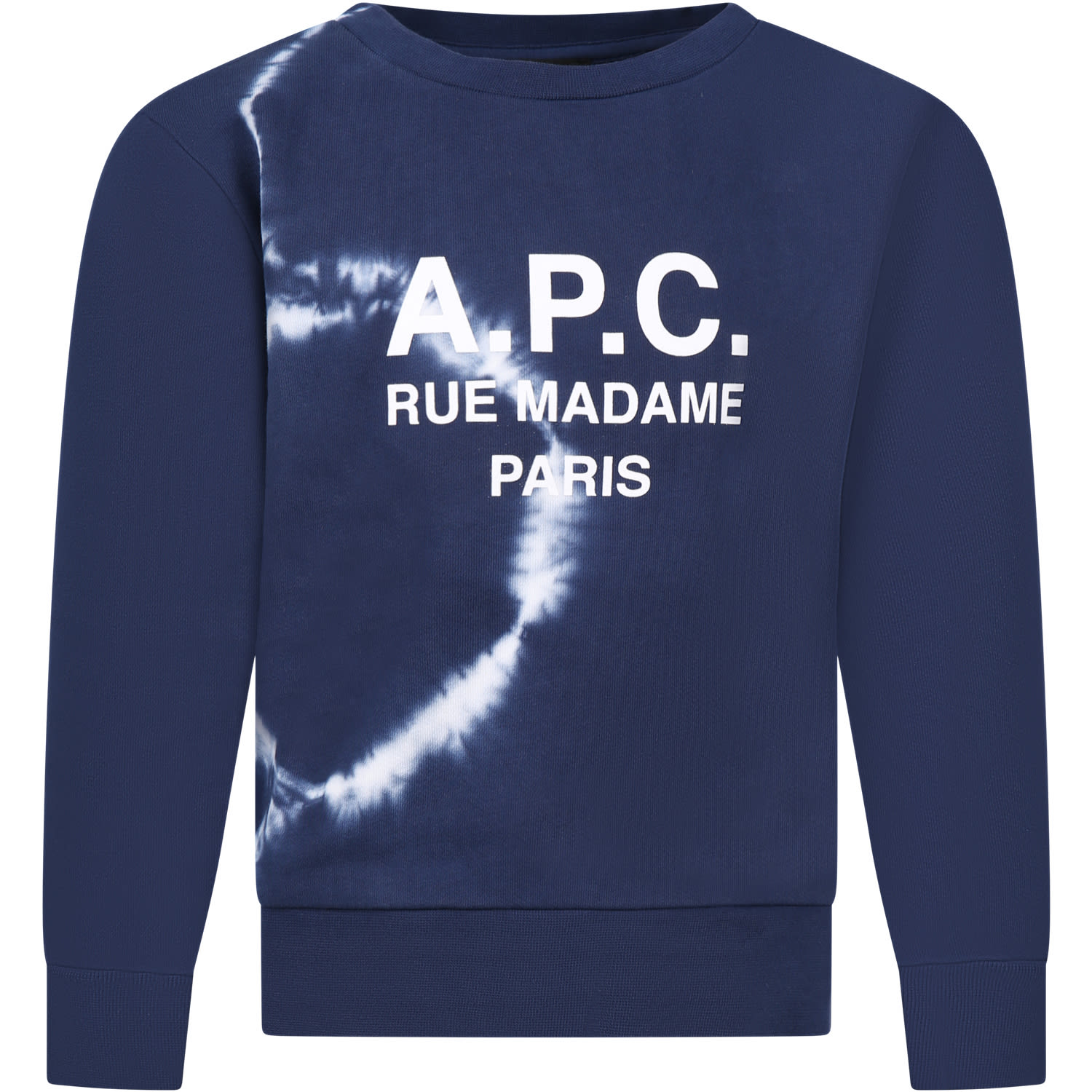A.p.c. Blue Sweatshirt For Kids With Logo